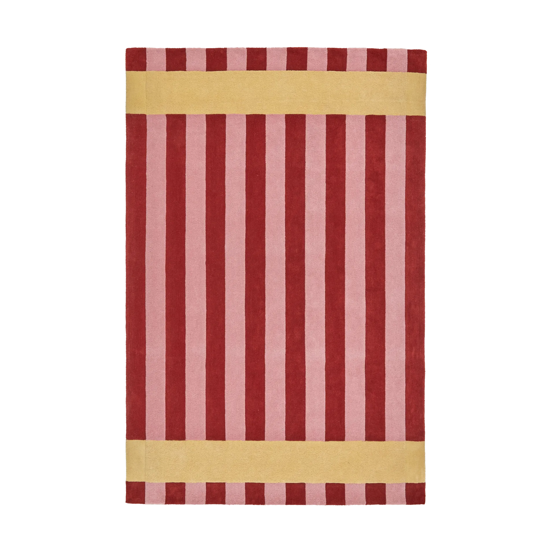 Scandi Living Aisles villamatto Punainen, 170x240 cm