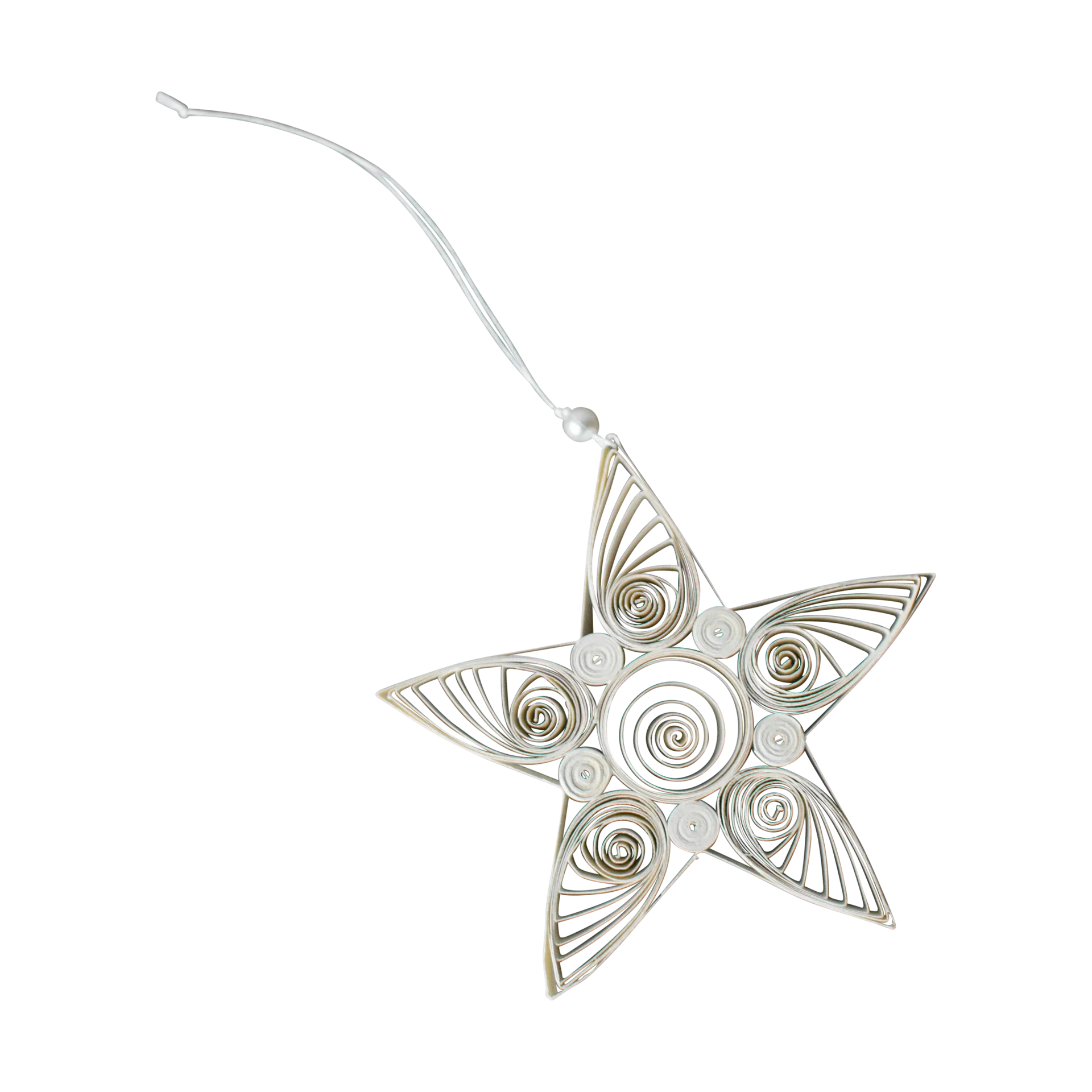 DBKD Paper star joulukoriste 10,5 cm White