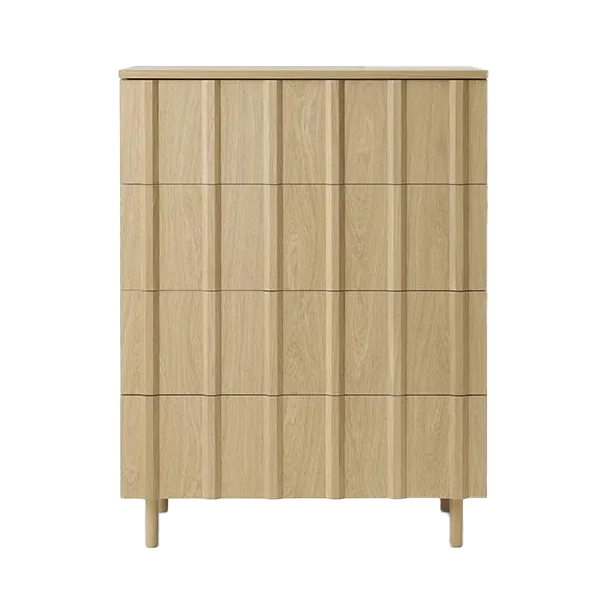 Normann Copenhagen Rib lipasto 4 laatikkoa Oak