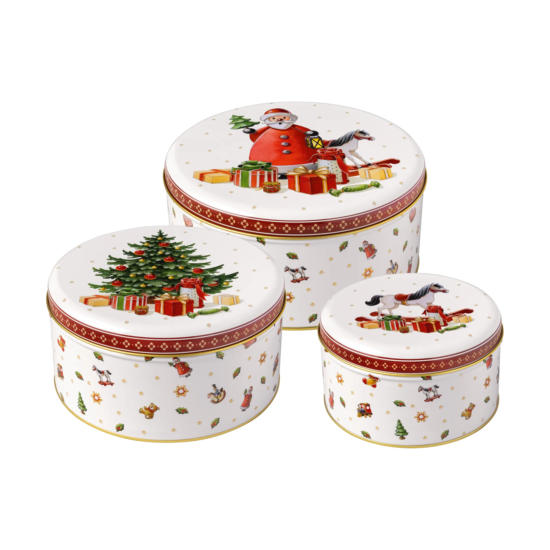 Villeroy & Boch Winter Collage Accessories keksipurkki 3-pack Valkoinen