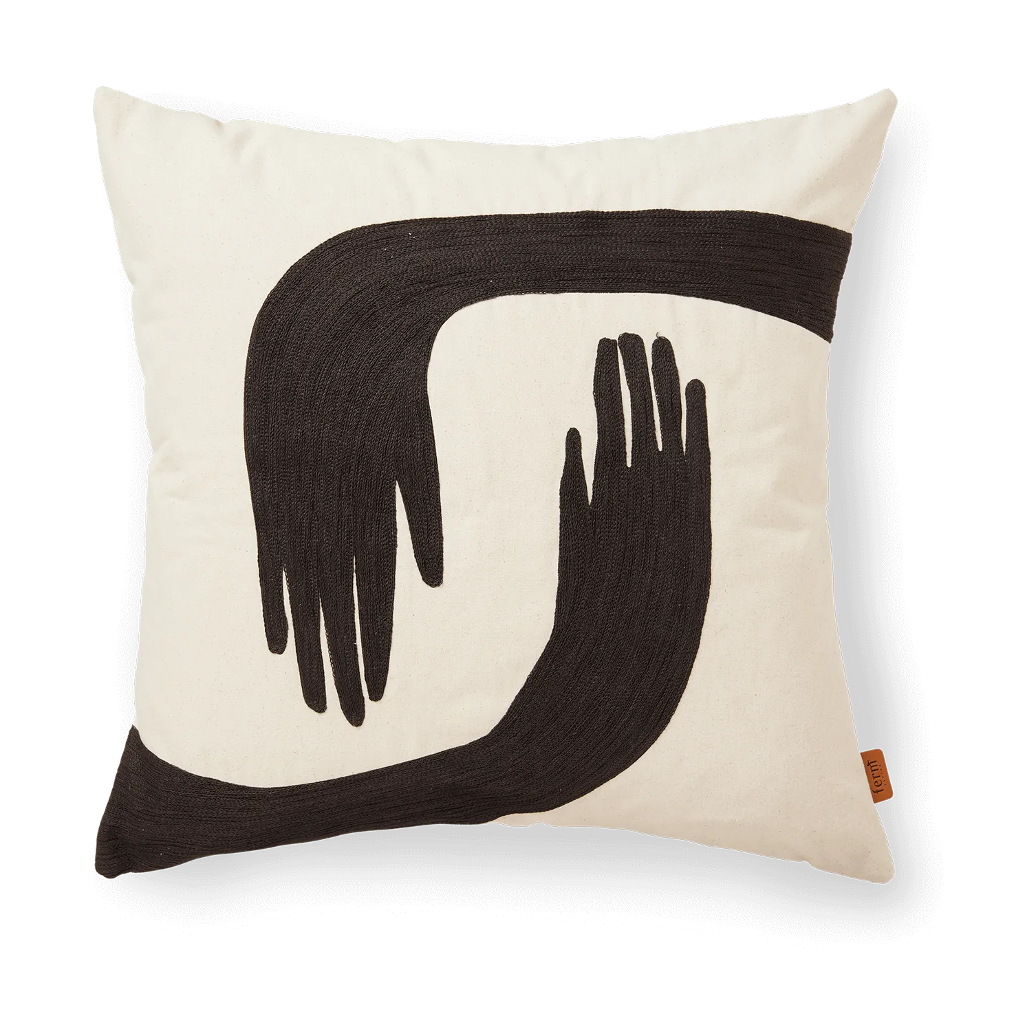 Ferm Living Pose tyyny 50x50 cm Coffee-undyed