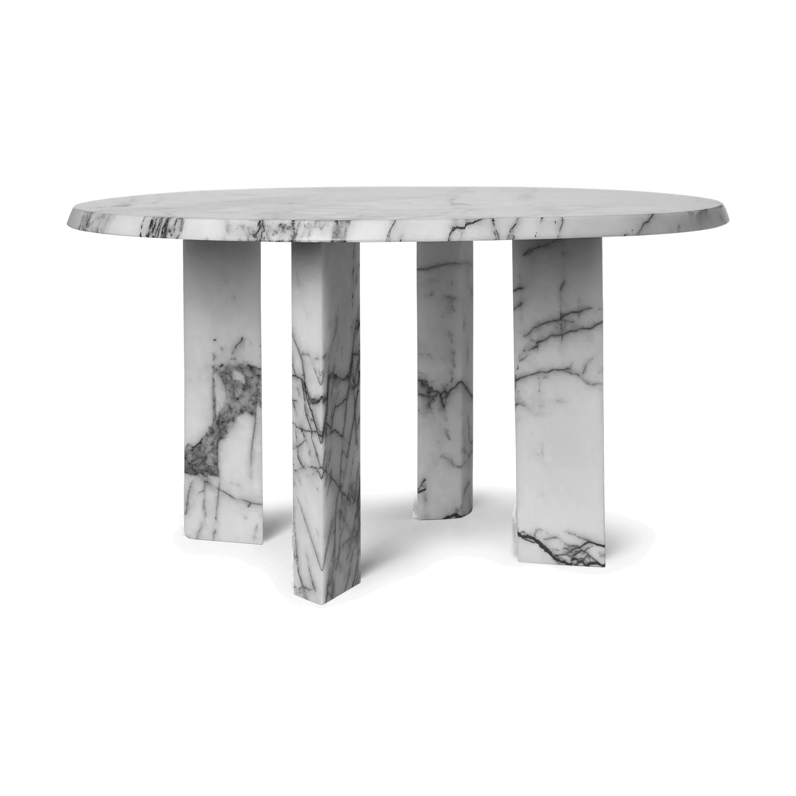 Ferm Living Taula sohvapöytä Ø67x35 cm White-charcoal