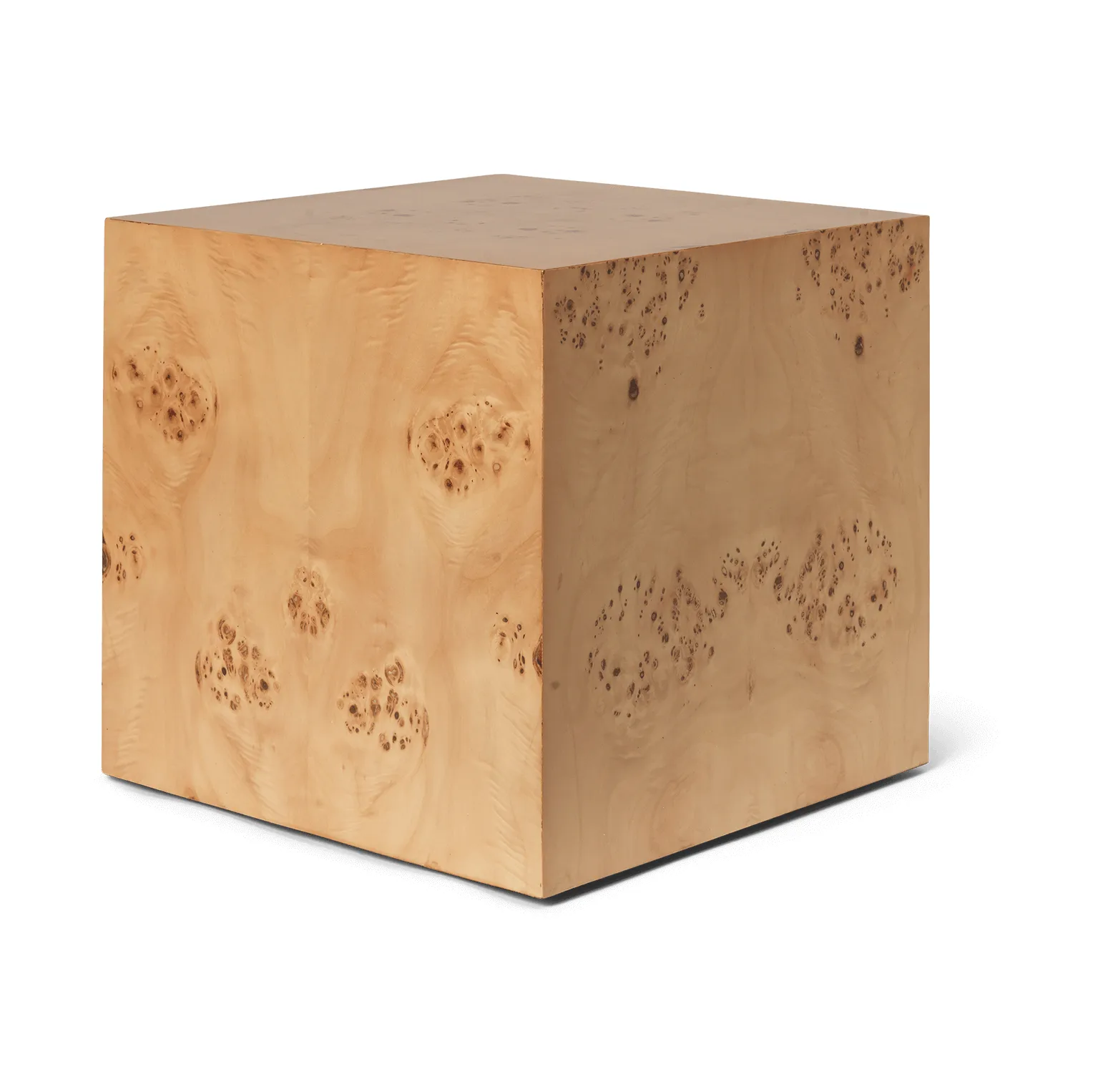 Ferm Living Burl Cube sivupöytä 40x40 cm Natural