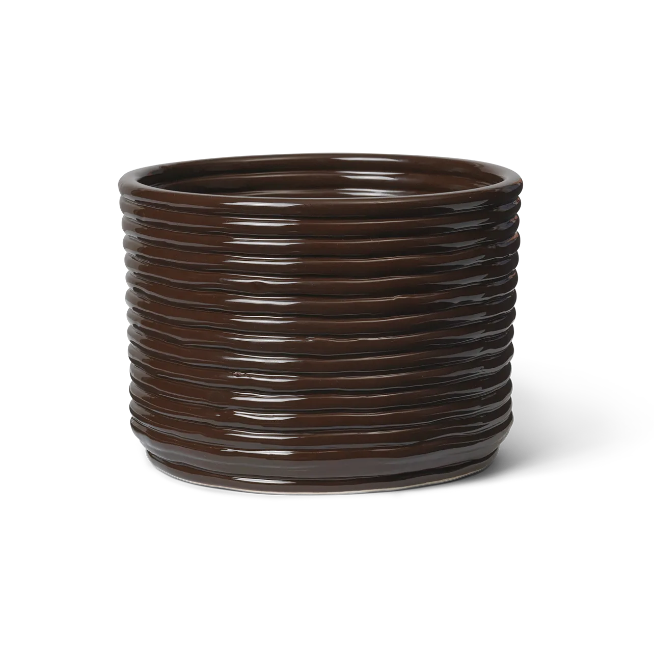 Ferm Living Corduroy ruukku Ø20x15 cm Carob Brown