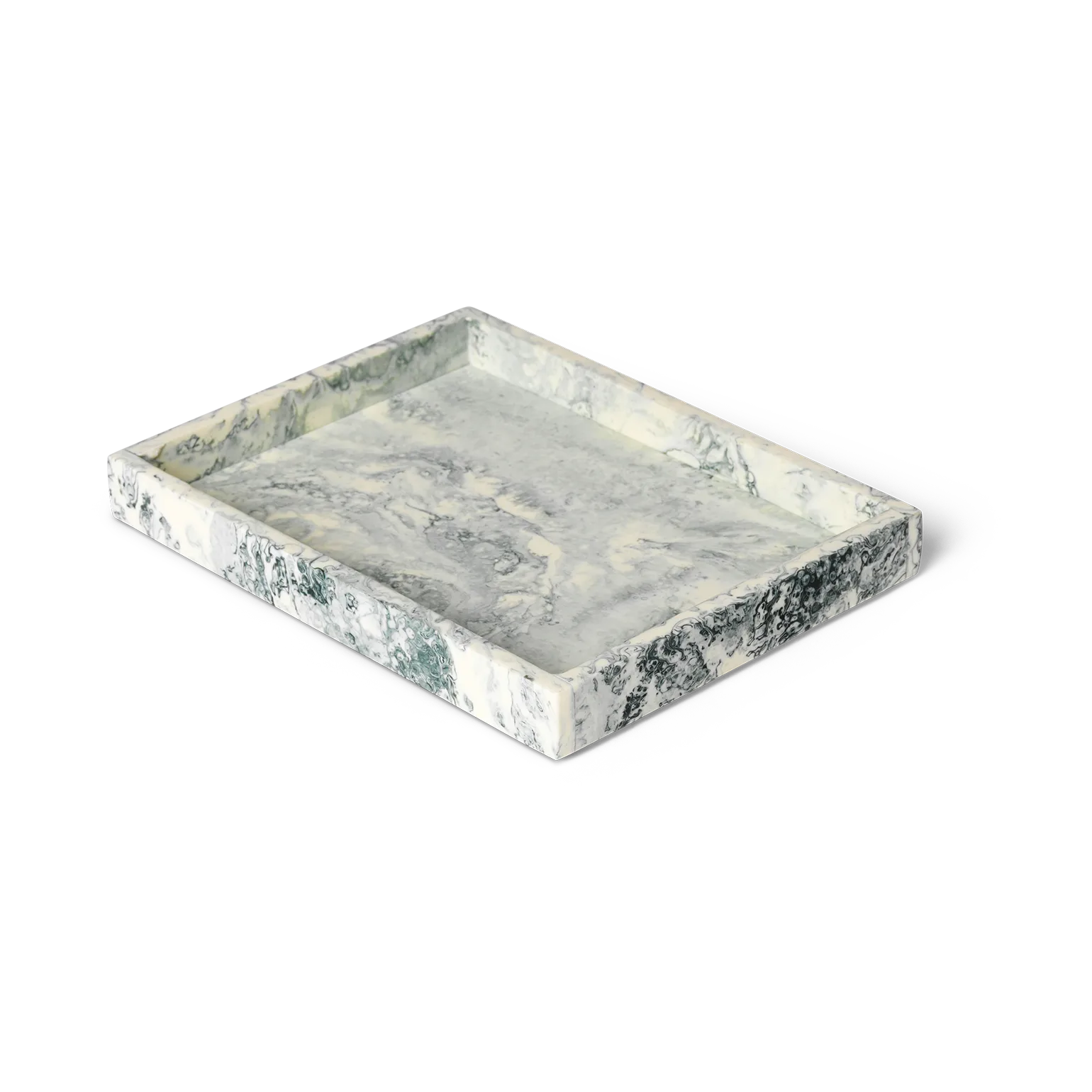 Ferm Living Mist koristetarjotin 15x20 cm Emerald-off white