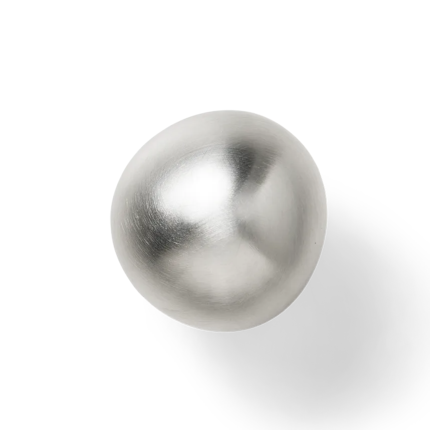 Ferm Living Mushroom koukku Brushed stainless steel