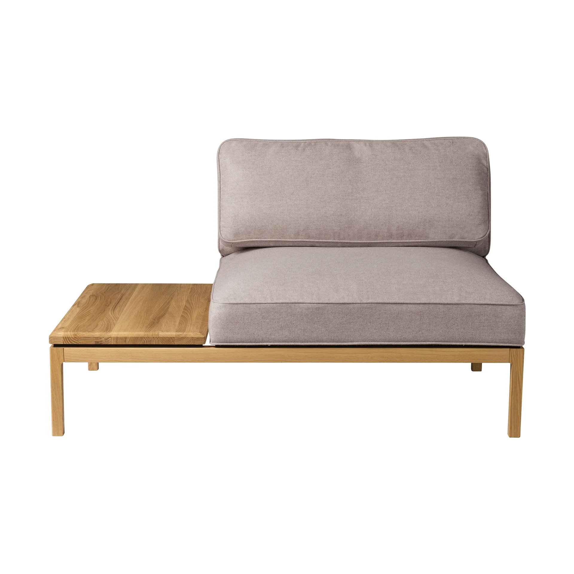 FDB Møbler L37 7-9-13 sohvamoduuli pöytä vasen 130 cm Stone-lacquered oak