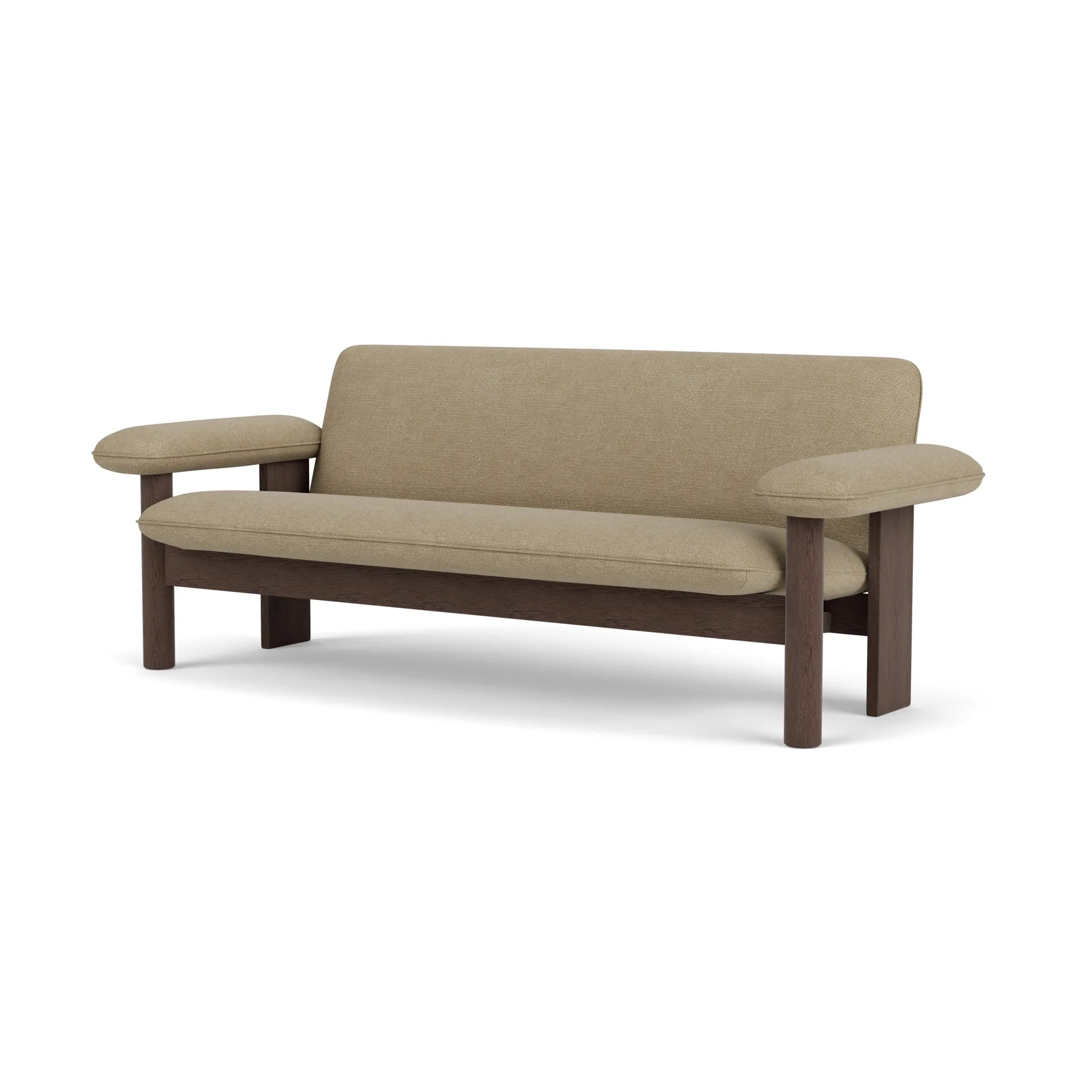 Audo Copenhagen Brasilia sohva 2-istuttava Dark oak-Audo Bouclé 02