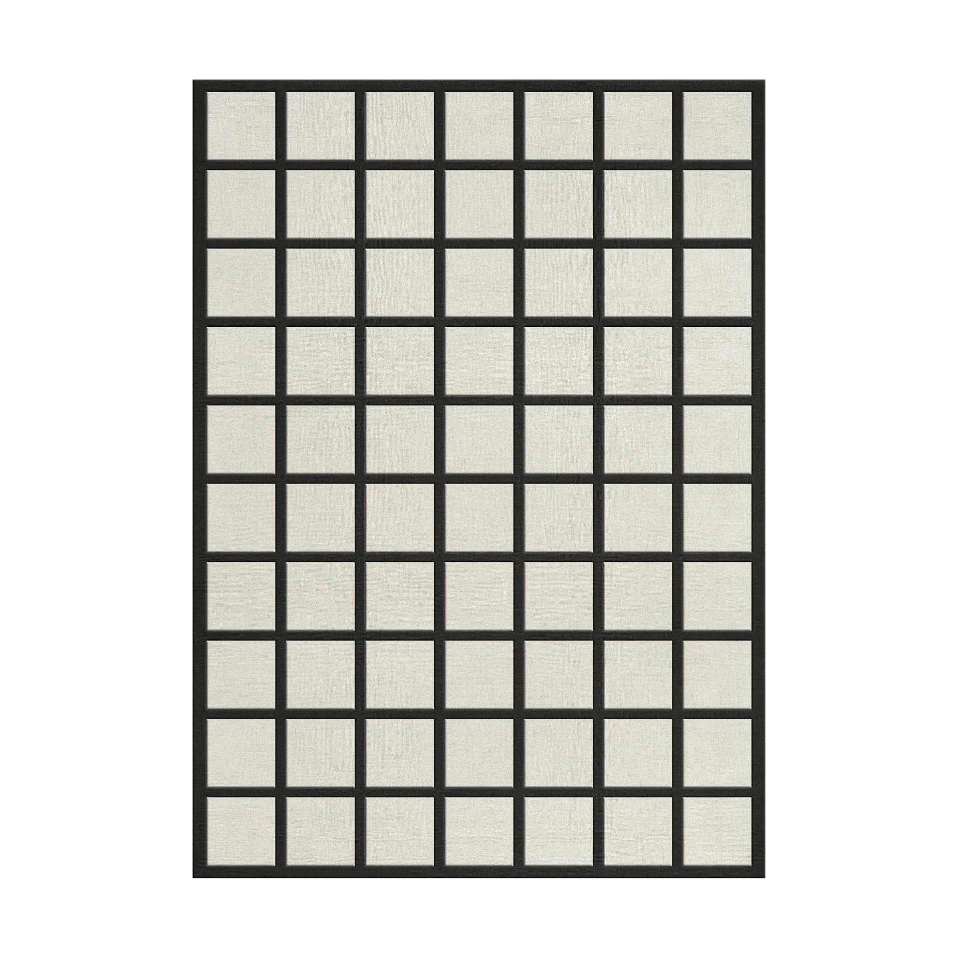 Layered Avenue Checked Bone -villamatto Bone White, 200x300 cm