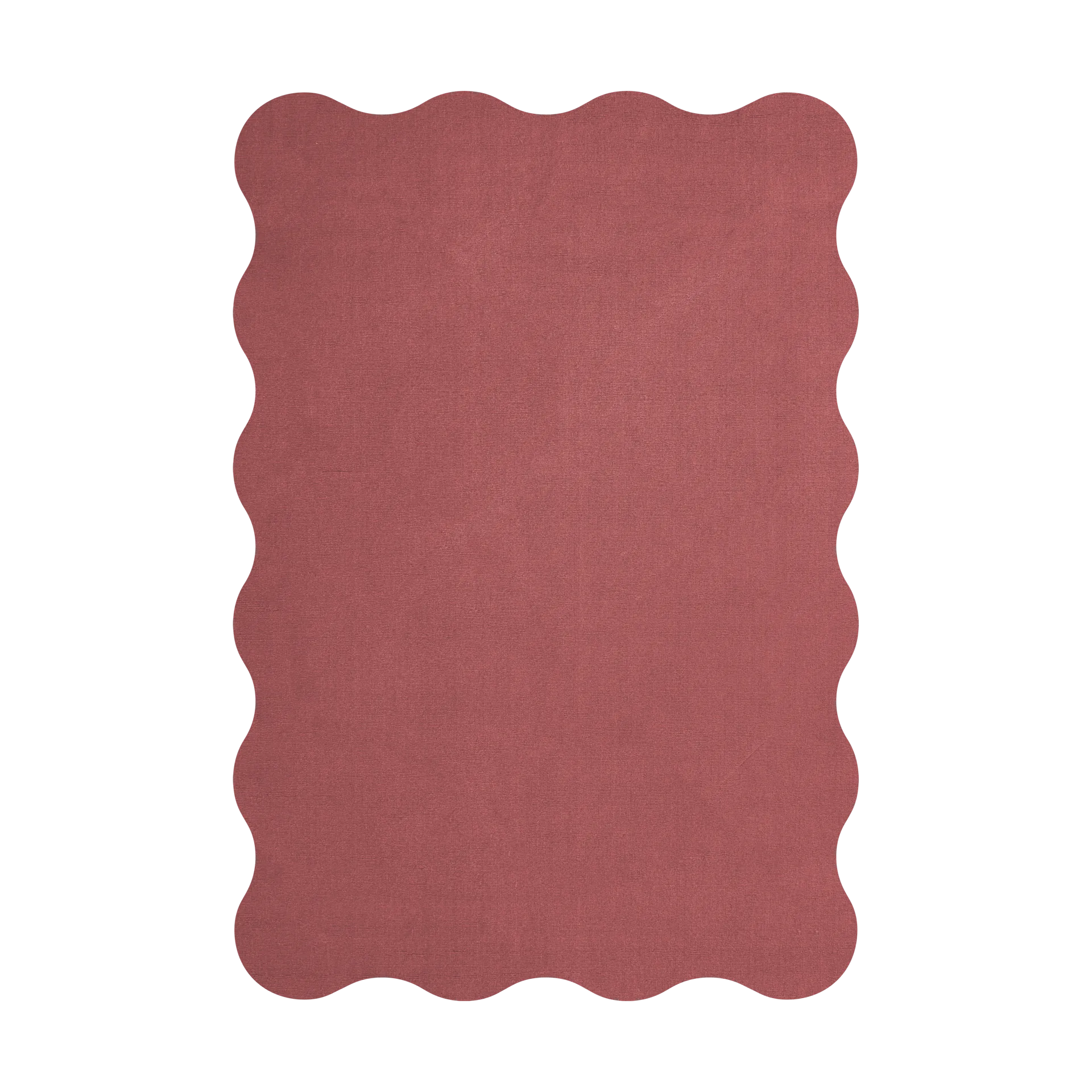 Layered Scallop villamatto 250x350 cm Rosewood red