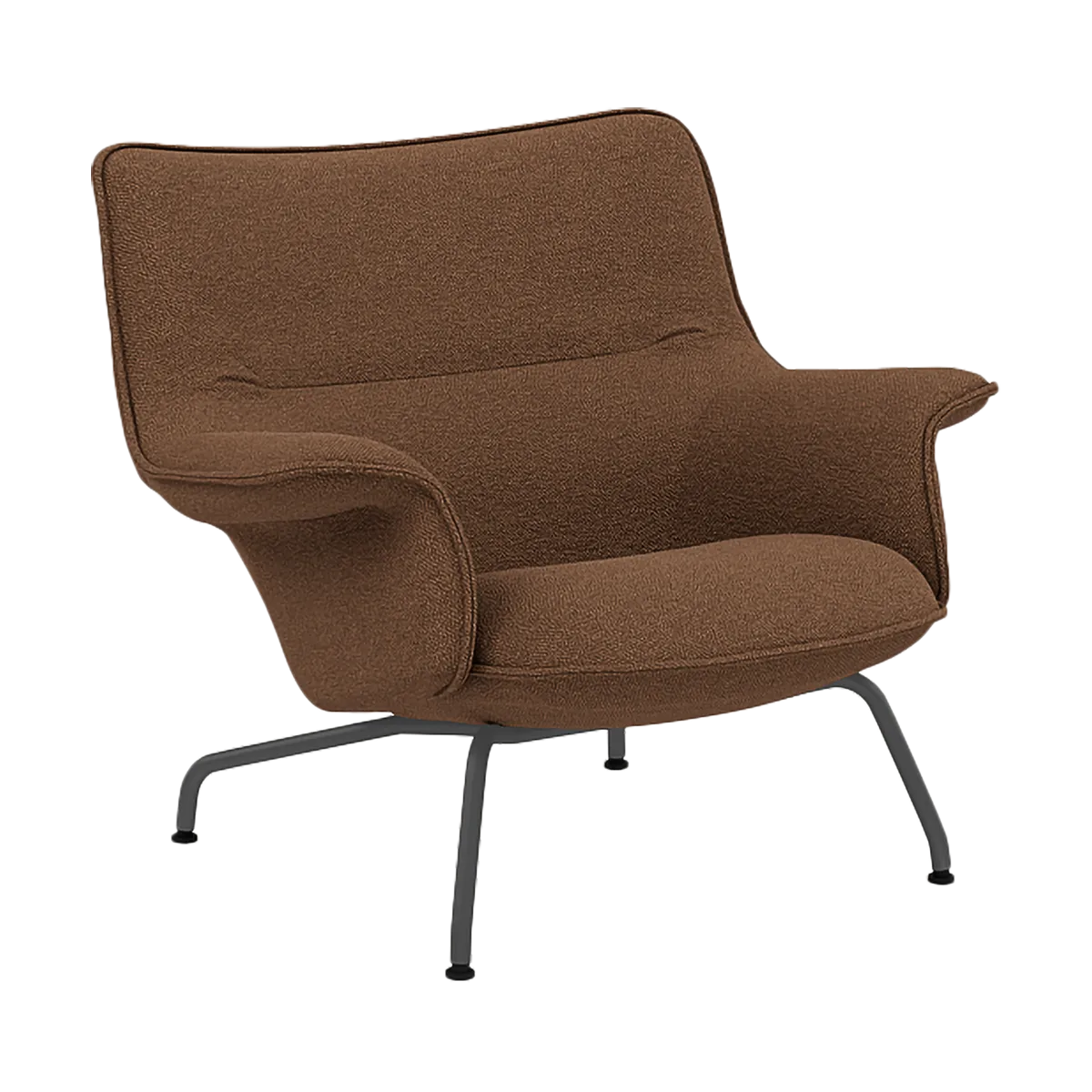 Muuto Doze nojatuoli matala Hearth 4-antrasiitti/musta