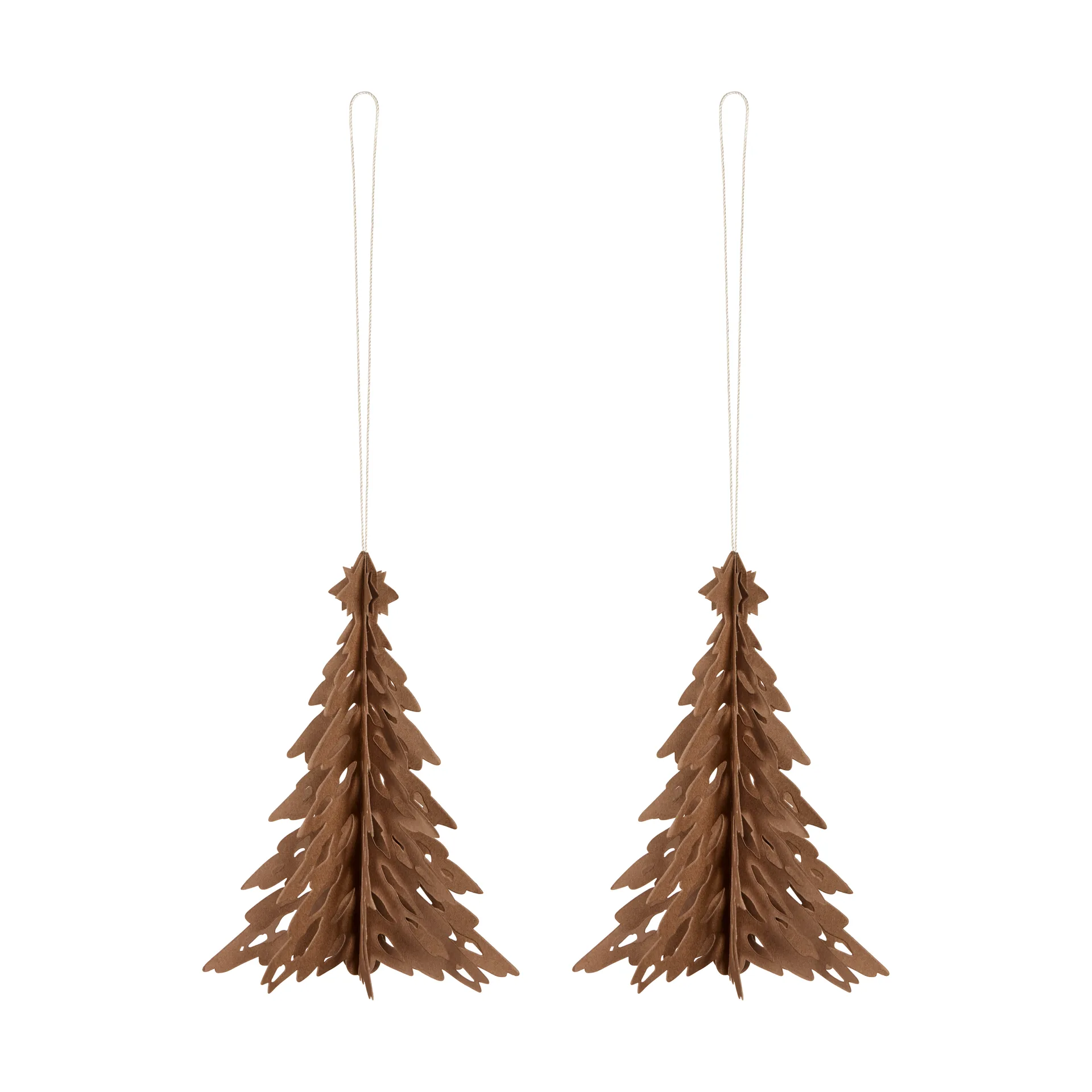 Cooee Design Paper Pinetree koriste ripustettava. 2 kpl Kahvi
