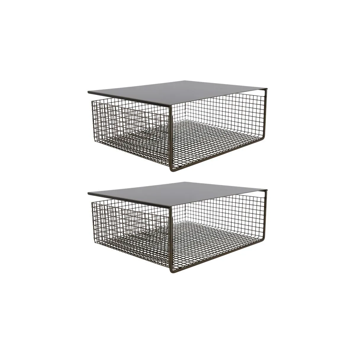 House Doctor Fari metallikori 30x35 cm 2-pakkaus Musta