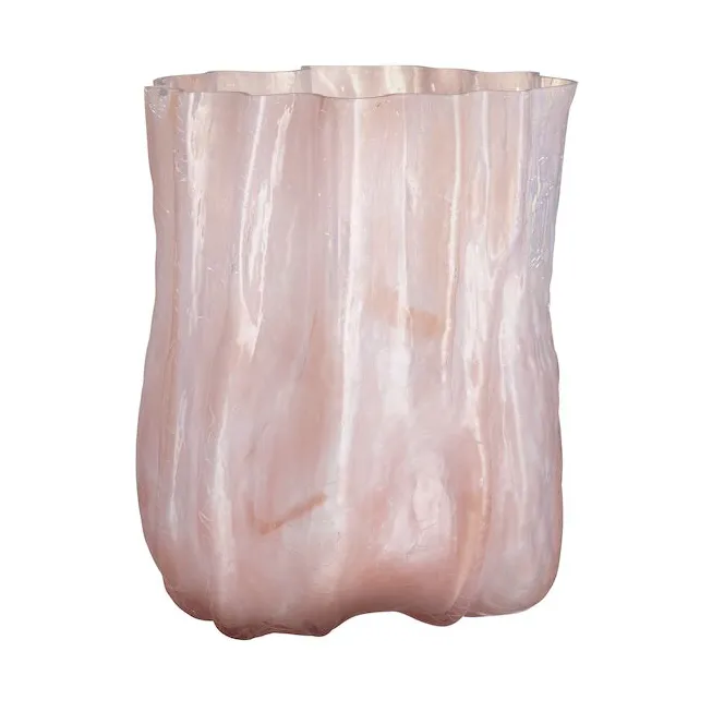 Kosta Boda Crackle maljakko 27 cm Helmiäisroosa
