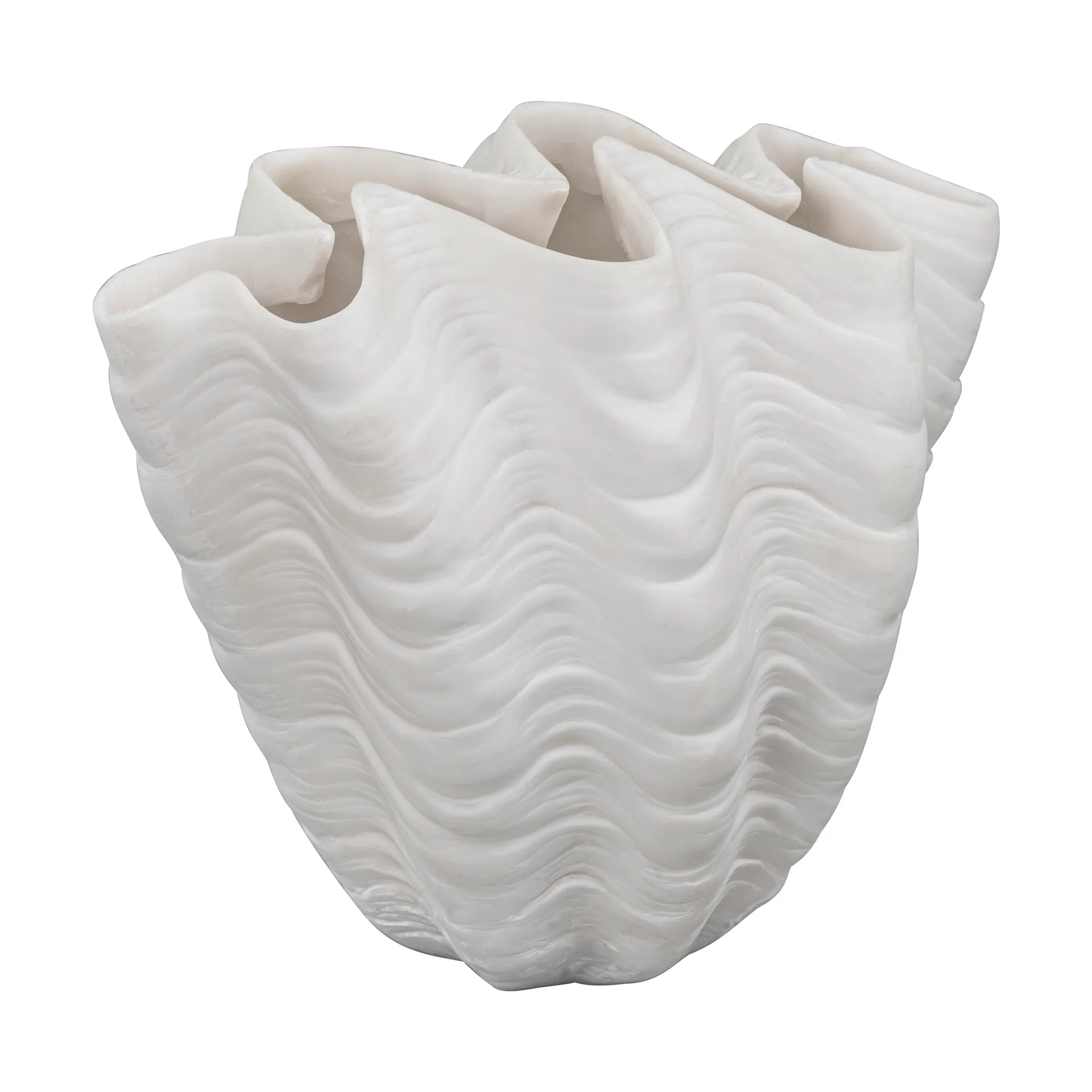 Mette Ditmer Shell-maljakko Pieni, 22 cm, white