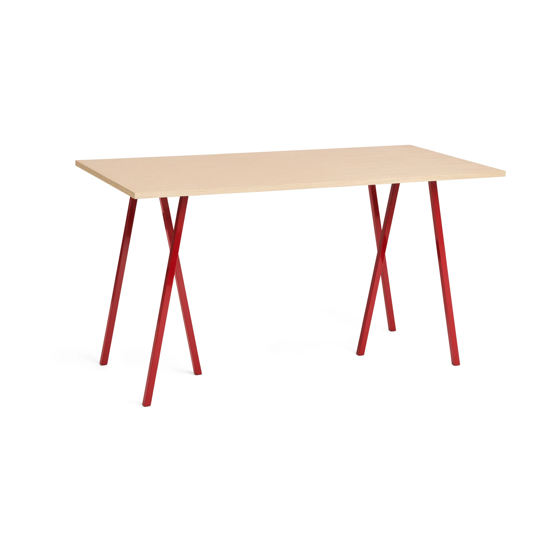 HAY Loop Stand incl. support baaripöytä 87,5x180 cm Maroon red-clear lacq. oak