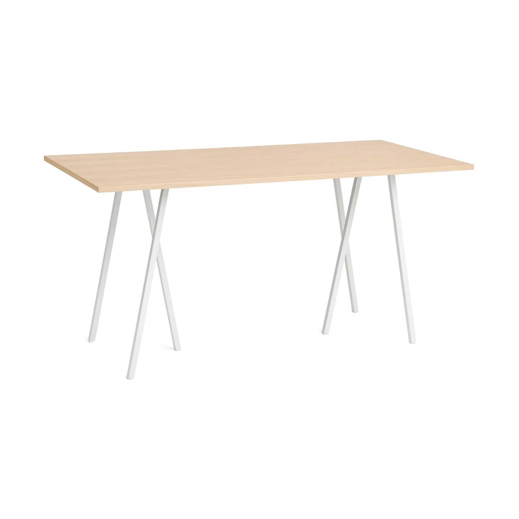 HAY Loop Stand incl. support baaripöytä 92,5x200 cm White-clear lacq. oak