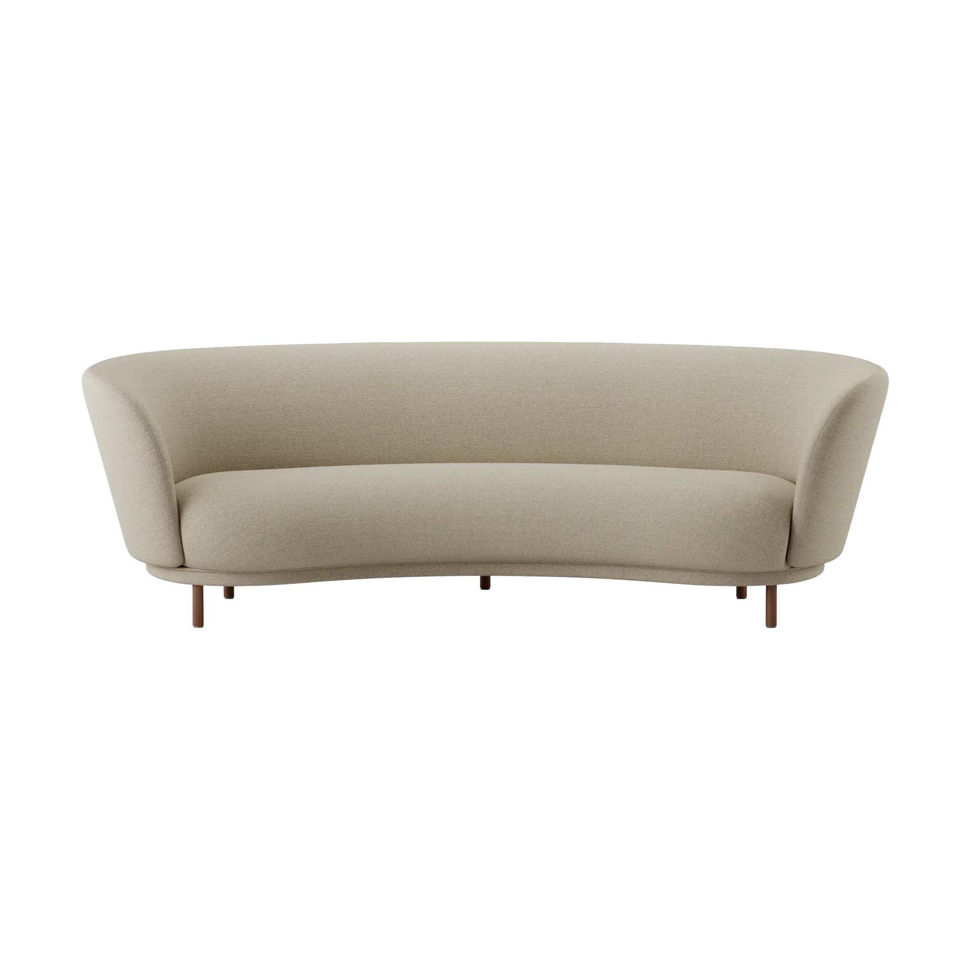 Massproductions Dandy 3-istuttava sohva Walnut-Ecriture 240