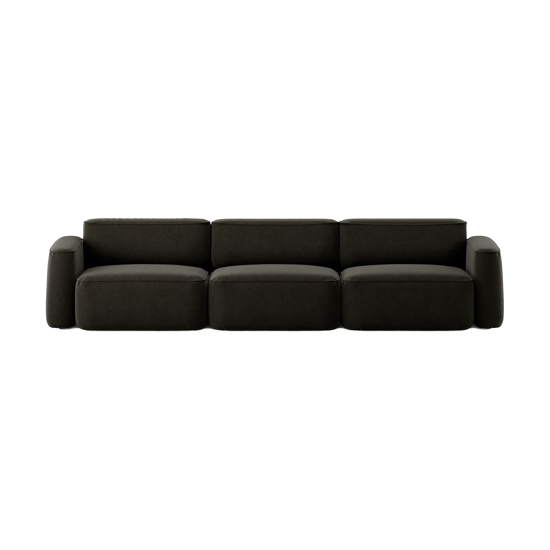 Massproductions Patch 3-istuttava sohva Linara 90 Espresso