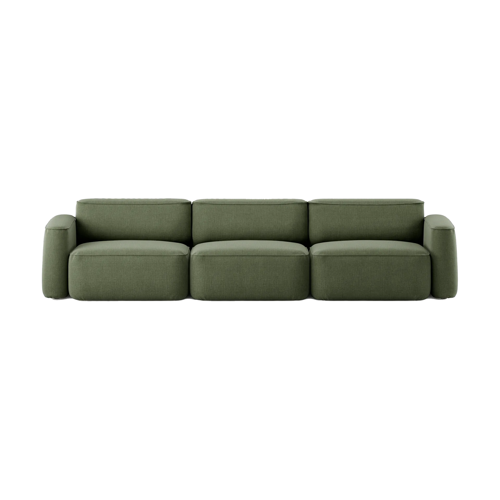 Massproductions Patch 3-istuttava sohva Linara 100 Tarragon