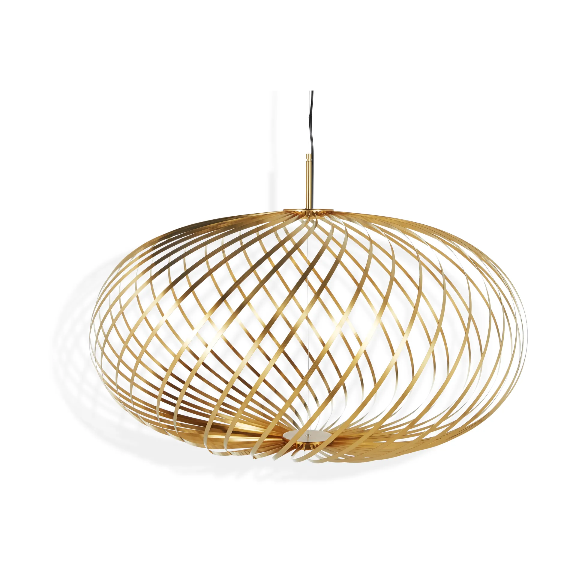 Tom Dixon Spring-riippuvalaisin LED messinki Keskikokoinen