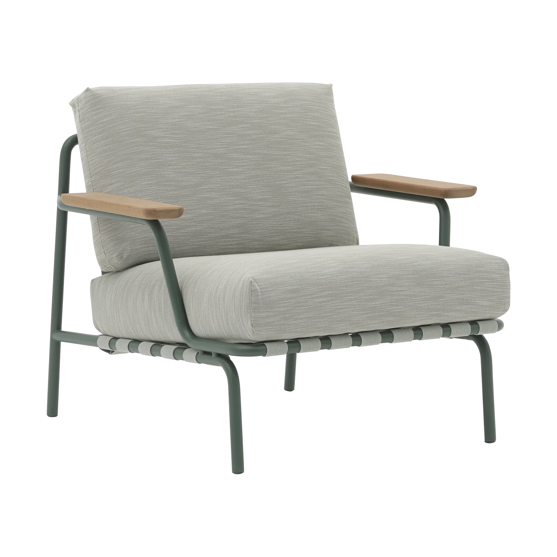 Muuto Settle Lounge Chair loungenojatuoli Ribbed Weave 2 Dark green