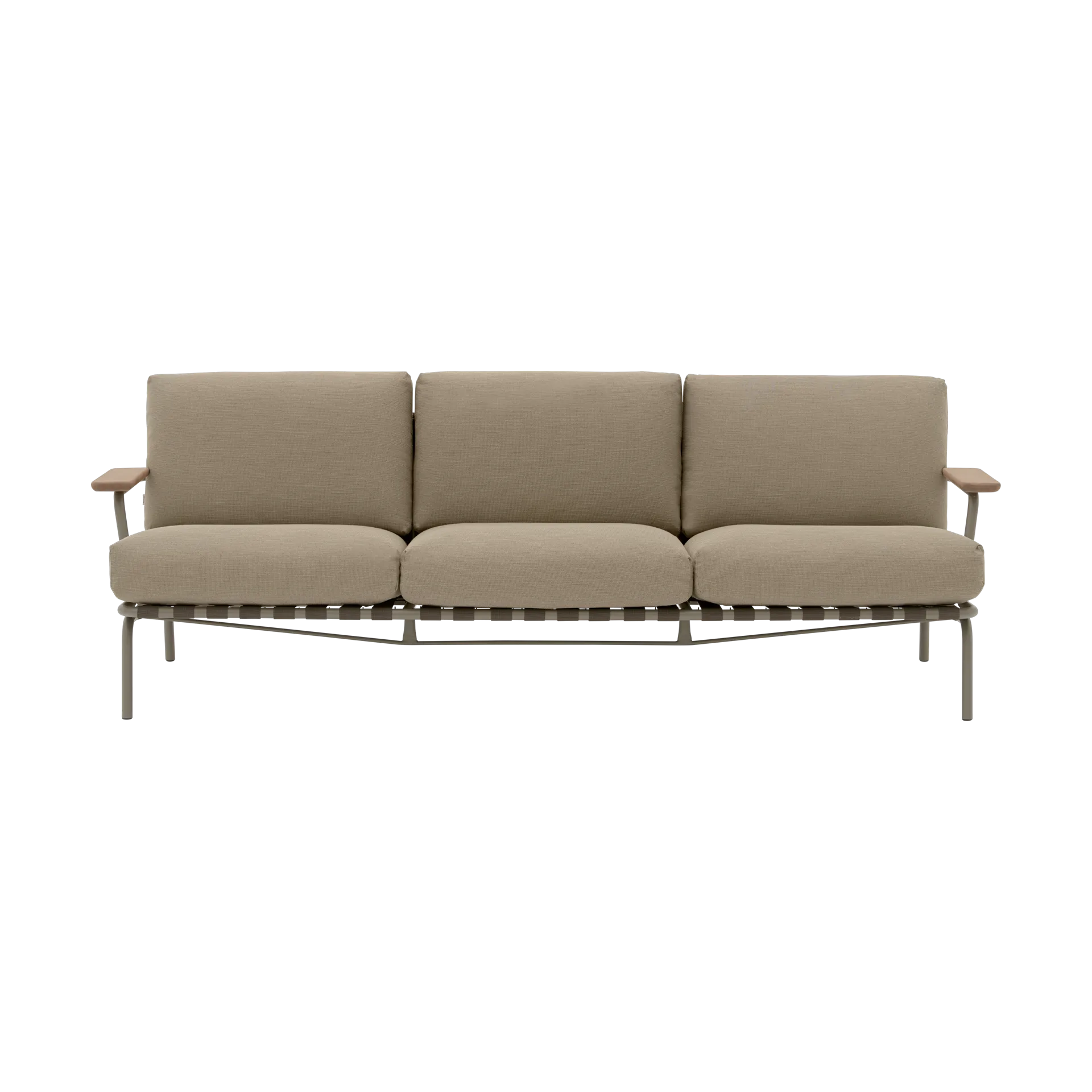 Muuto Settle 3-istuttava sohva Ribbed Weave 5 Taupe