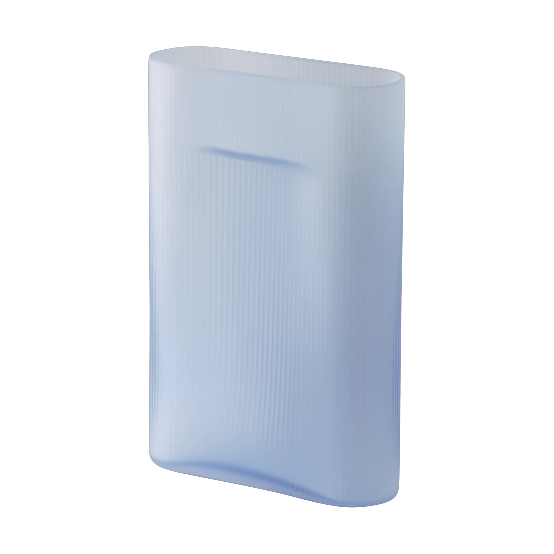 Muuto Ridge maljakko huurrettu lasi 35 cm Light blue