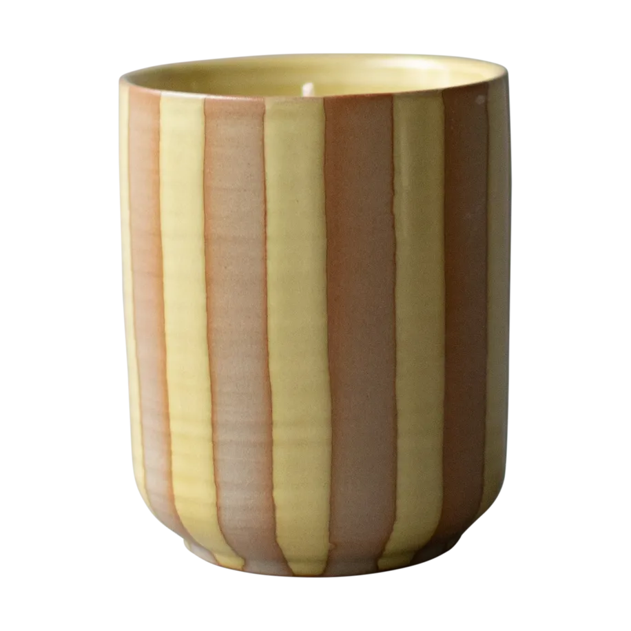 DBKD Burn tuoksukynttilä 60 h Stripe yellow
