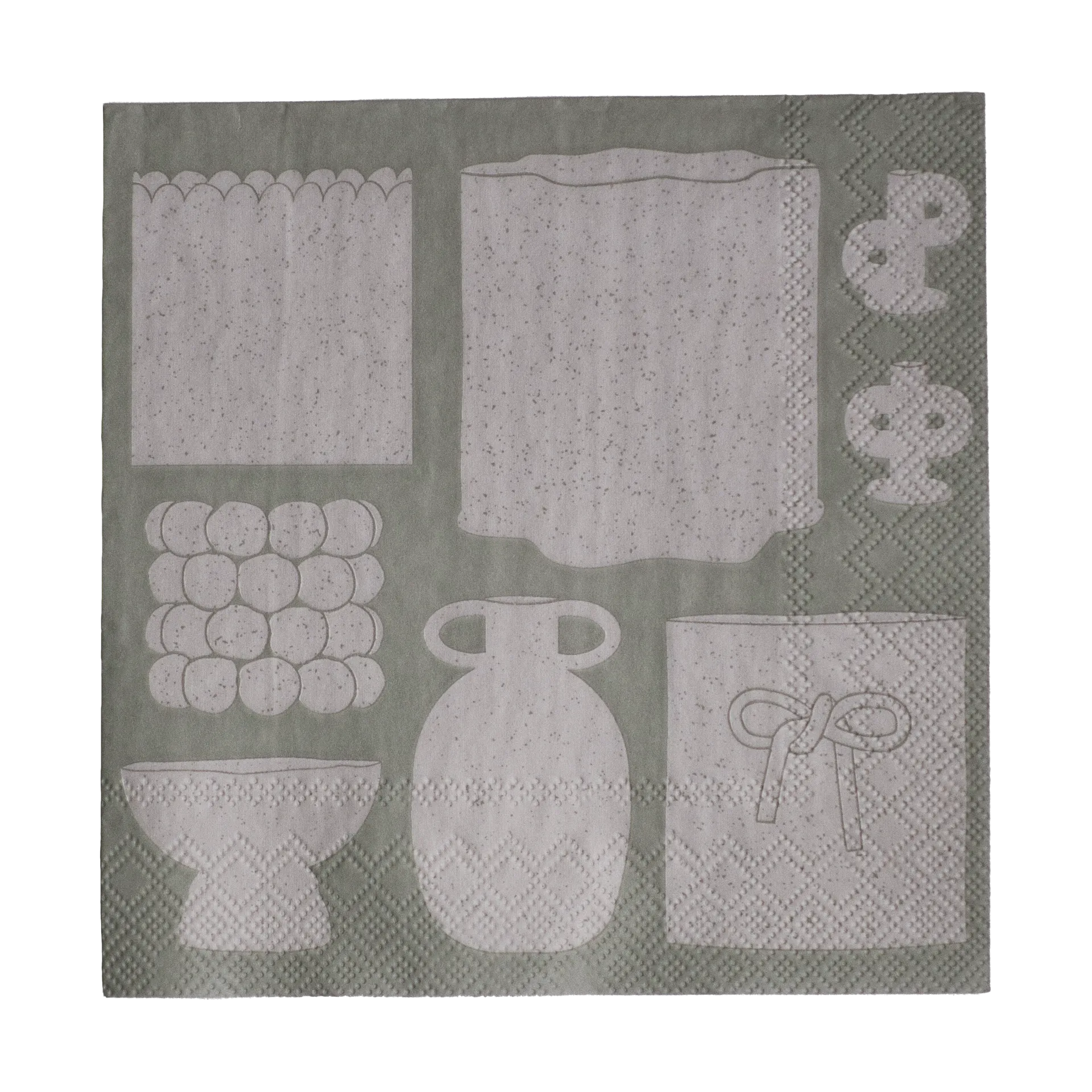 DBKD Illustration paperiservetti 33x33 cm. 20-pakkaus Beige