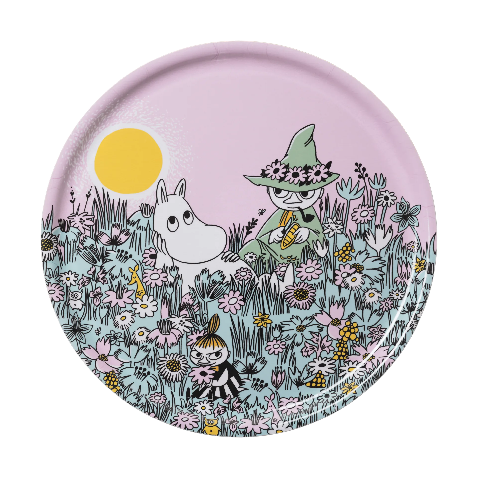 Moomin Arabia Sydänystävät Muumi tarjotin Ø35 cm