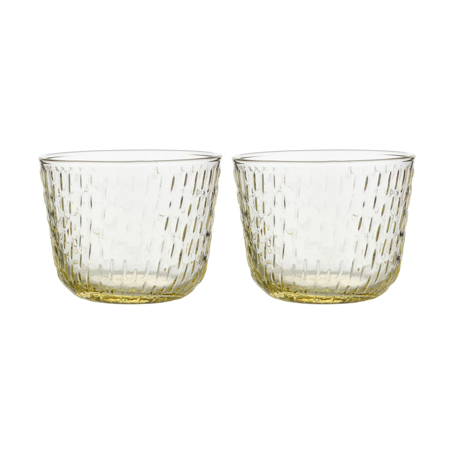 Marimekko Syksy juomalasi 2 dl 2-pakkaus Pale yellow
