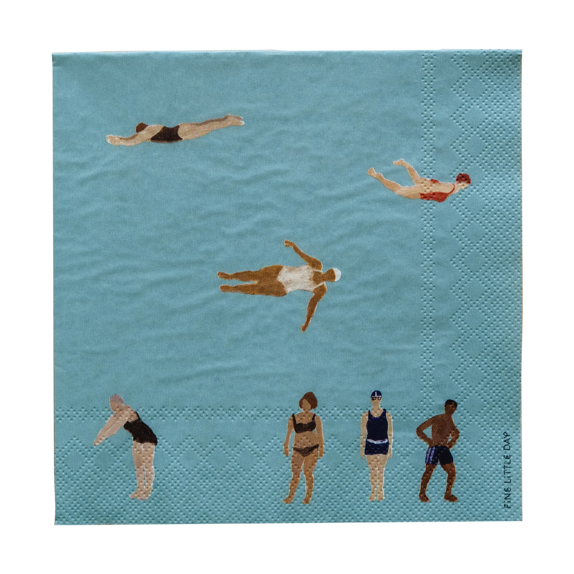 Fine Little Day Swimmers paperiservetit 33x33 cm 25-pack Monivärinen