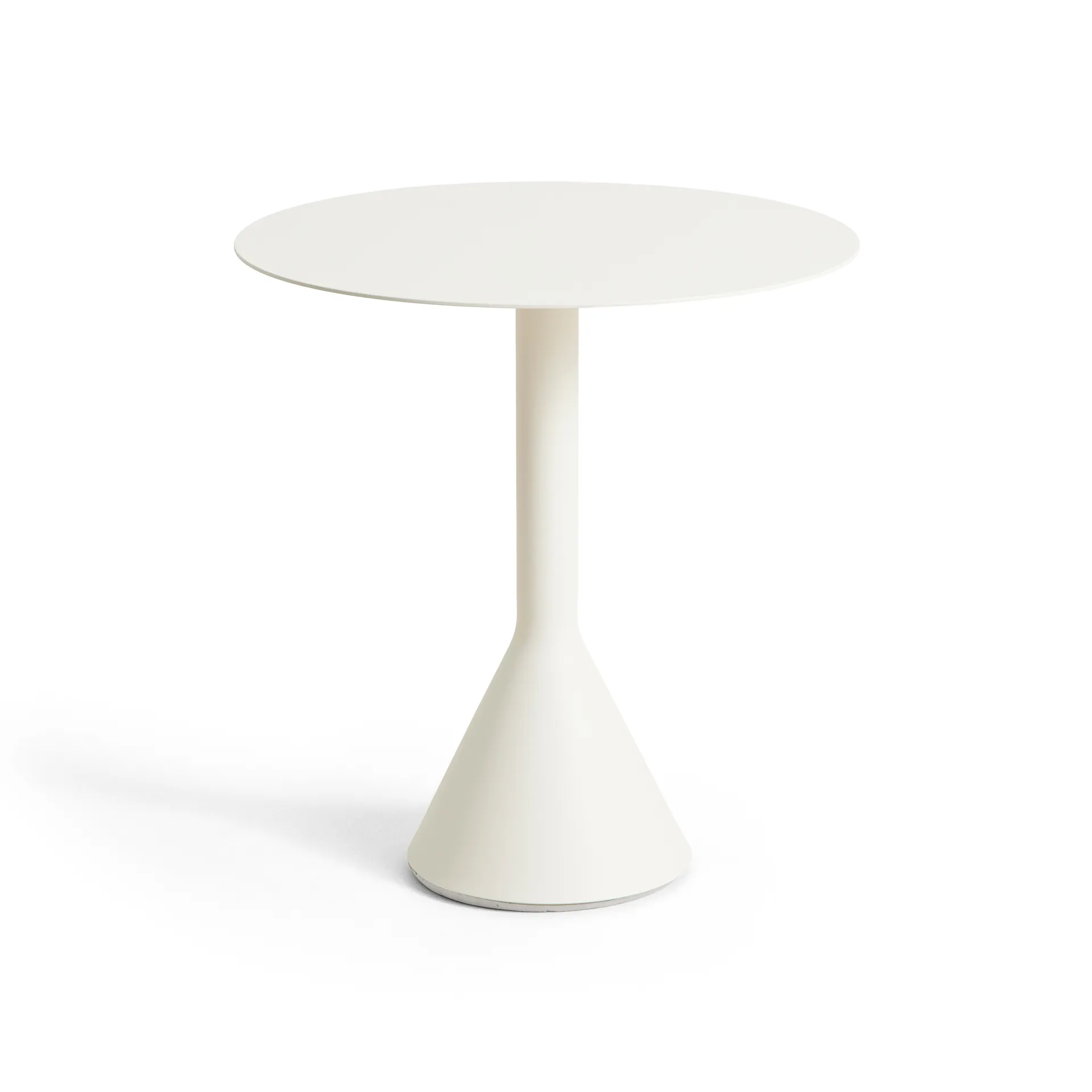 HAY Palissade Cone pyöreä kahvilapöytä Cream white, Ø70 cm