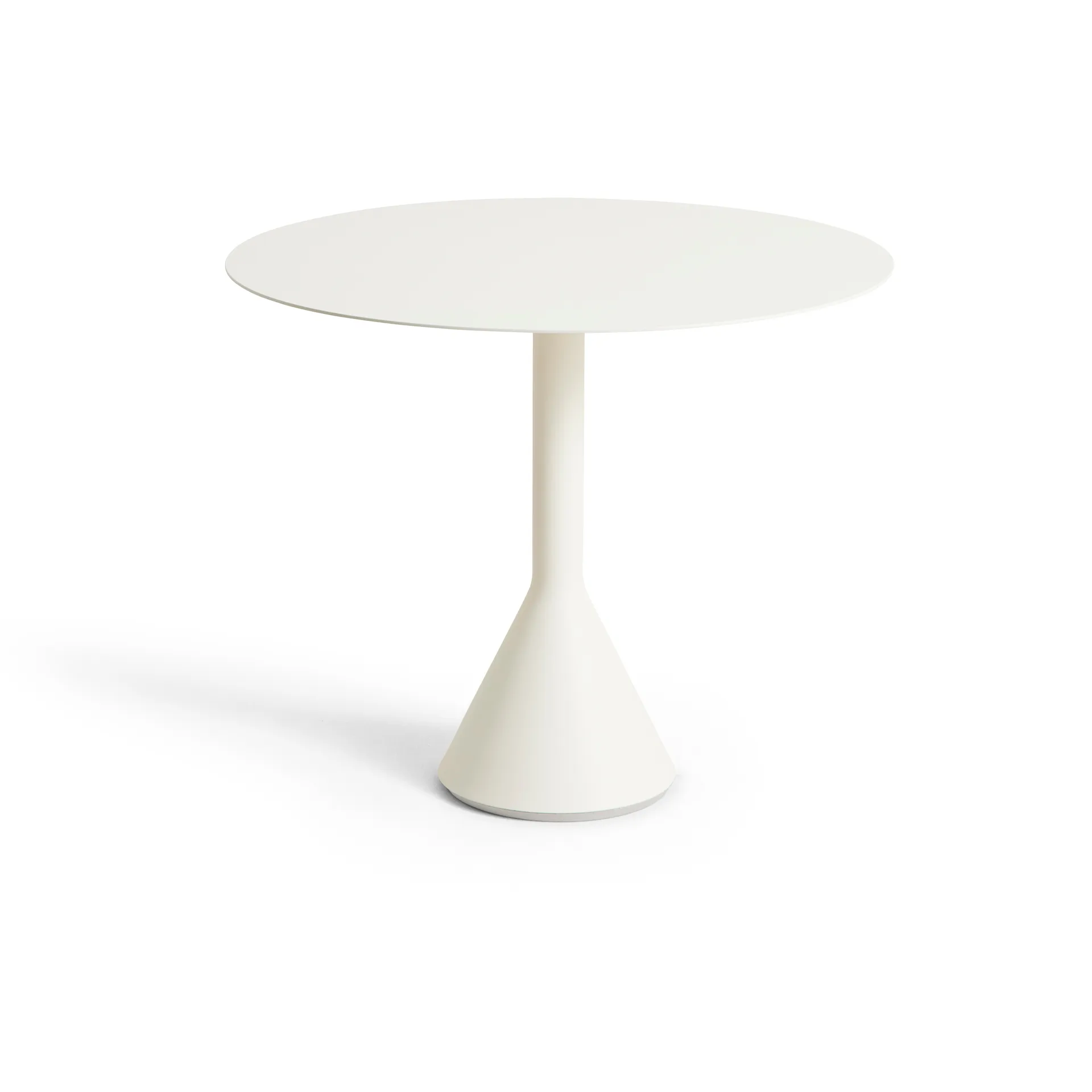 HAY Palissade Cone pyöreä kahvilapöytä Cream white, Ø90 cm