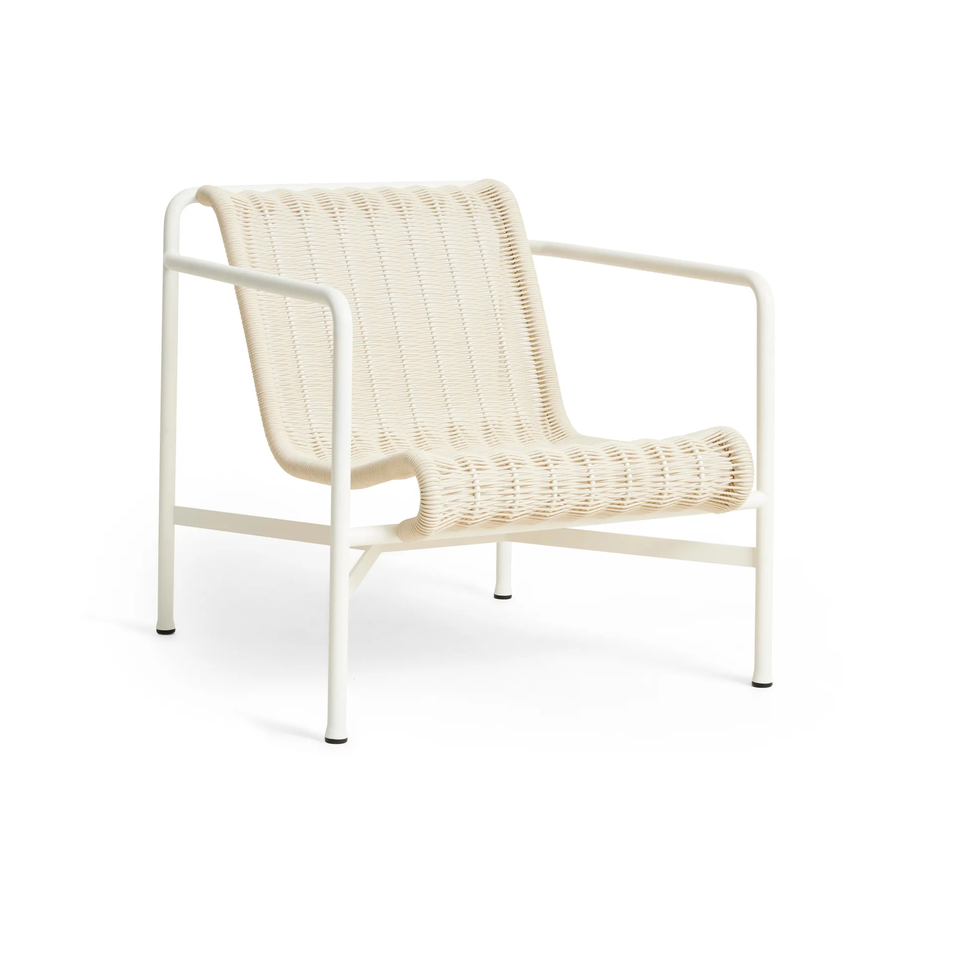 HAY Palissade Cord Low lepotuoli Cream white