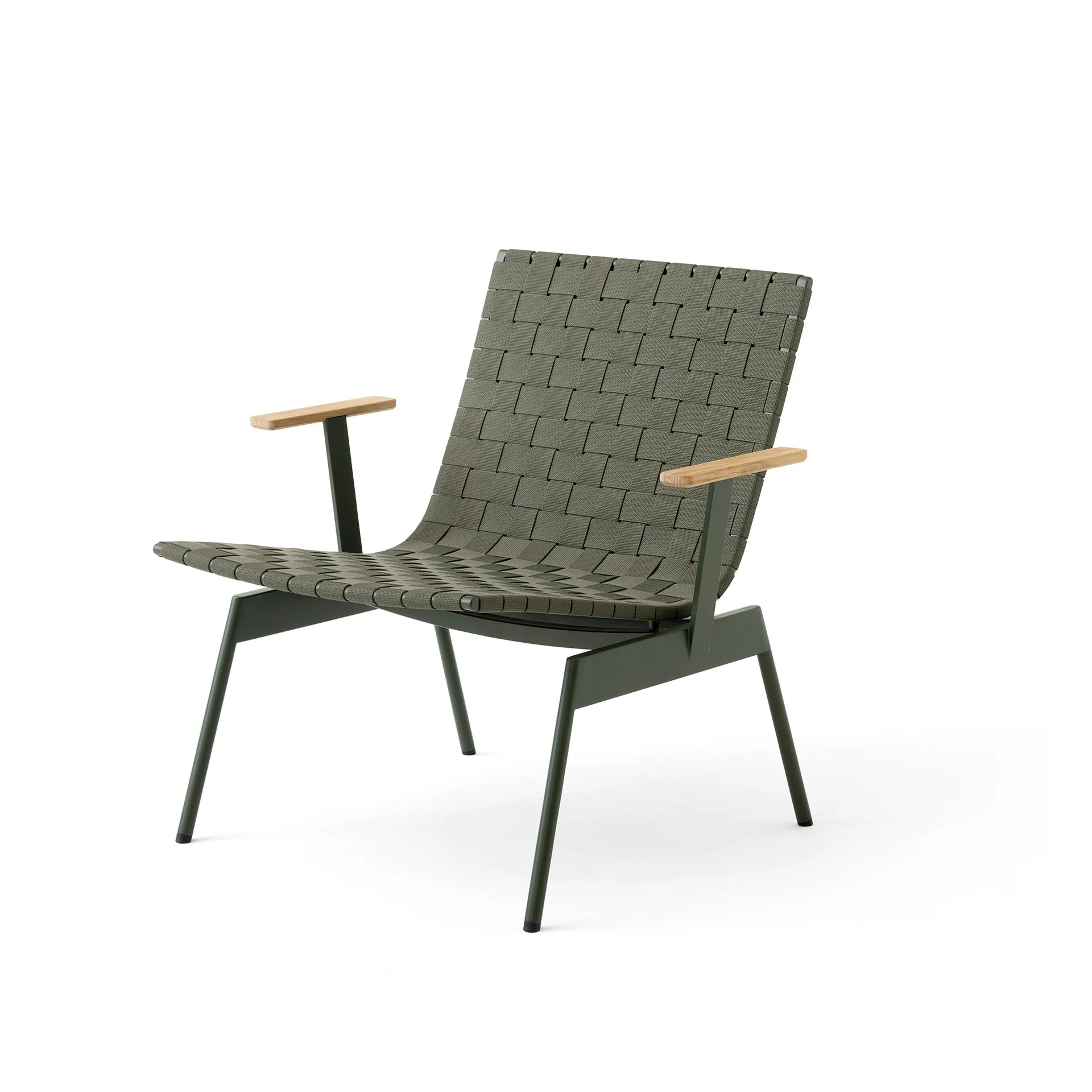 &Tradition Ville Outdoor AV45 lepotuoli käsinojilla Bronze green