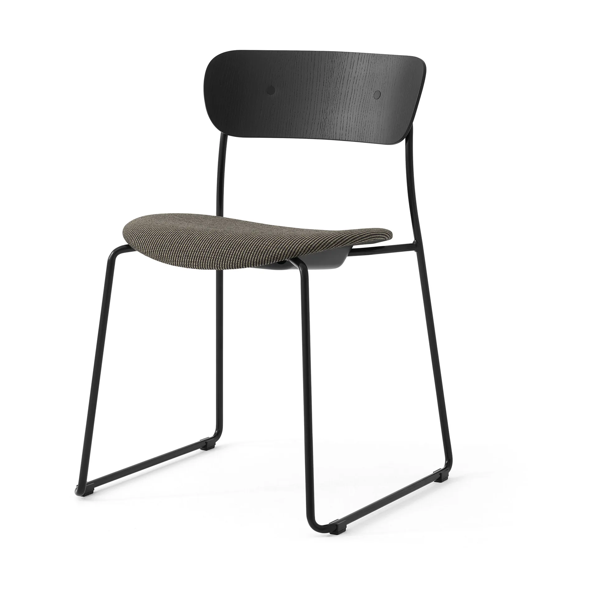 &Tradition Pavilion AV52 tuoli verhoiltu istuinosa Black-Fuse 0351