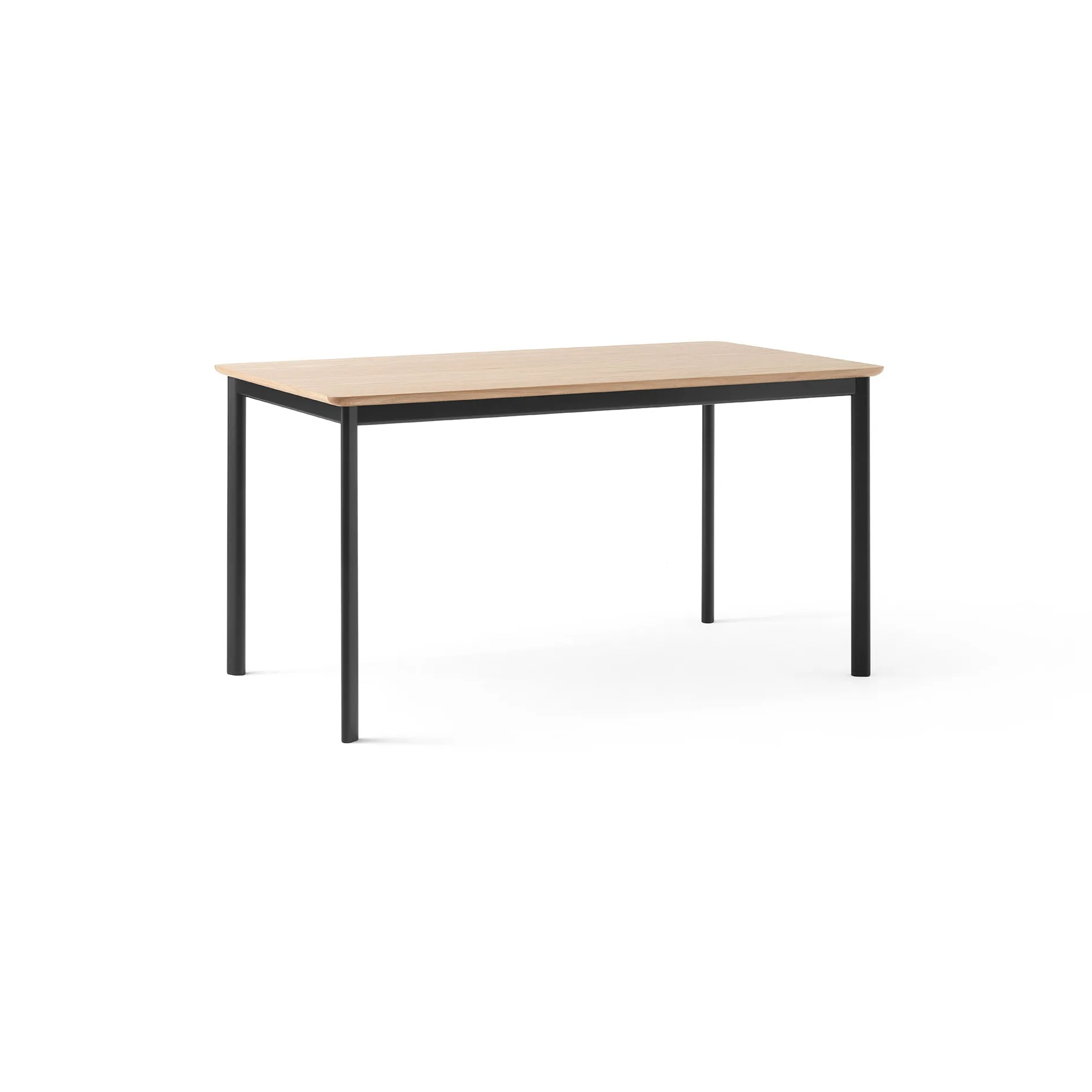 &Tradition Drip HW115 ruokapöytä 83x143 cm Black frame-clear lacq. oak