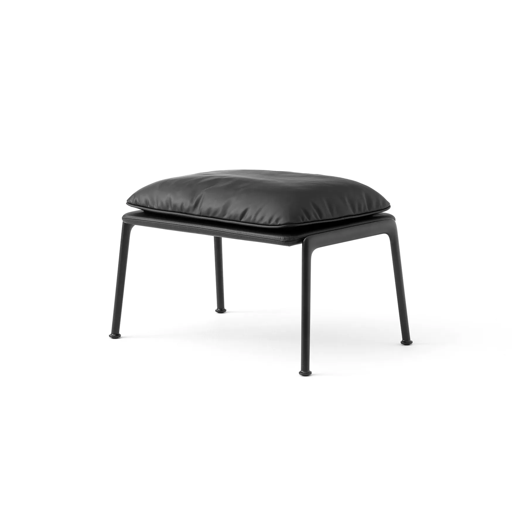 &Tradition Muno LN20 jalkarahi Warm black-Noble leather Black