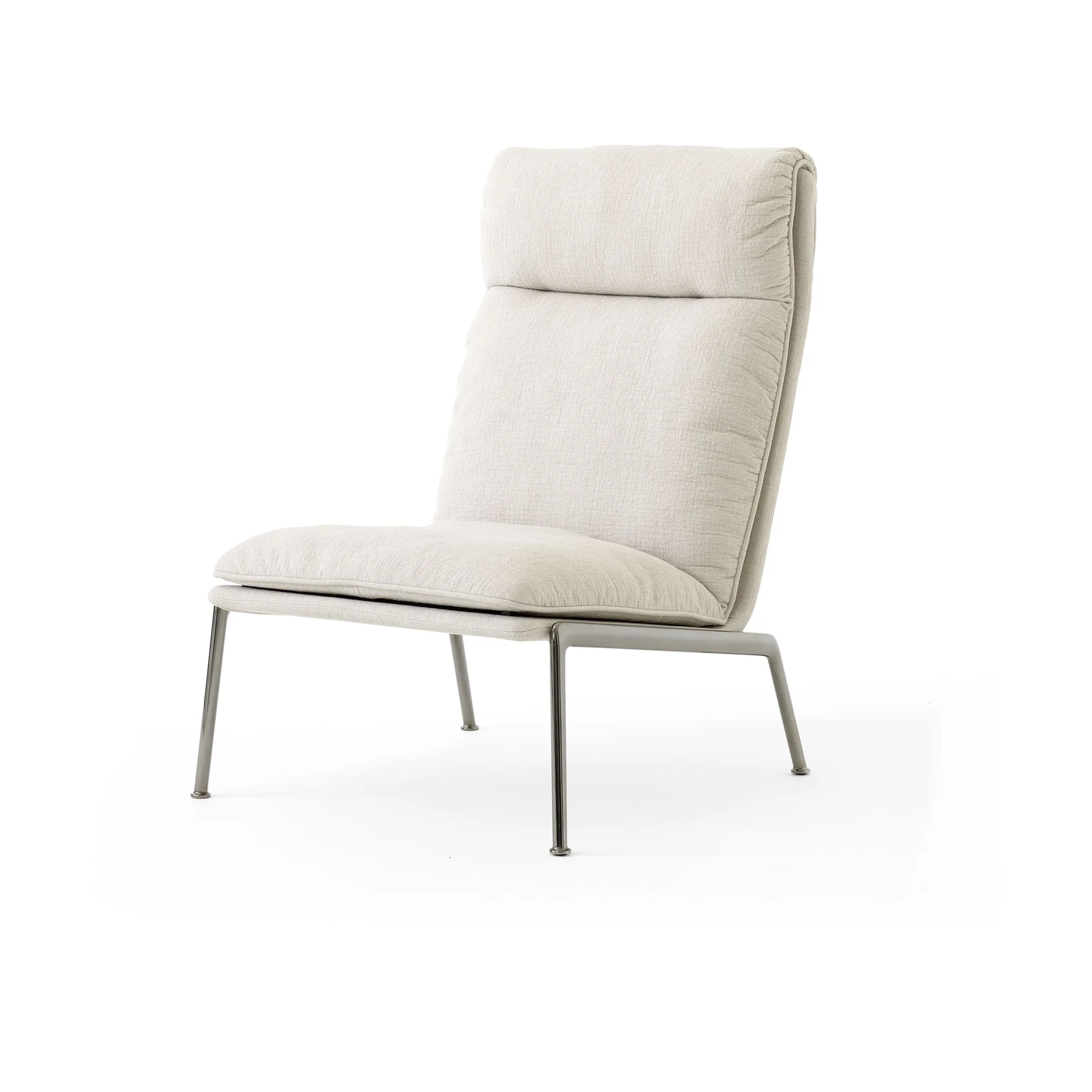 &Tradition Muno LN16 High back lounge-nojatuoli Dark chrome-Cifrado 0221