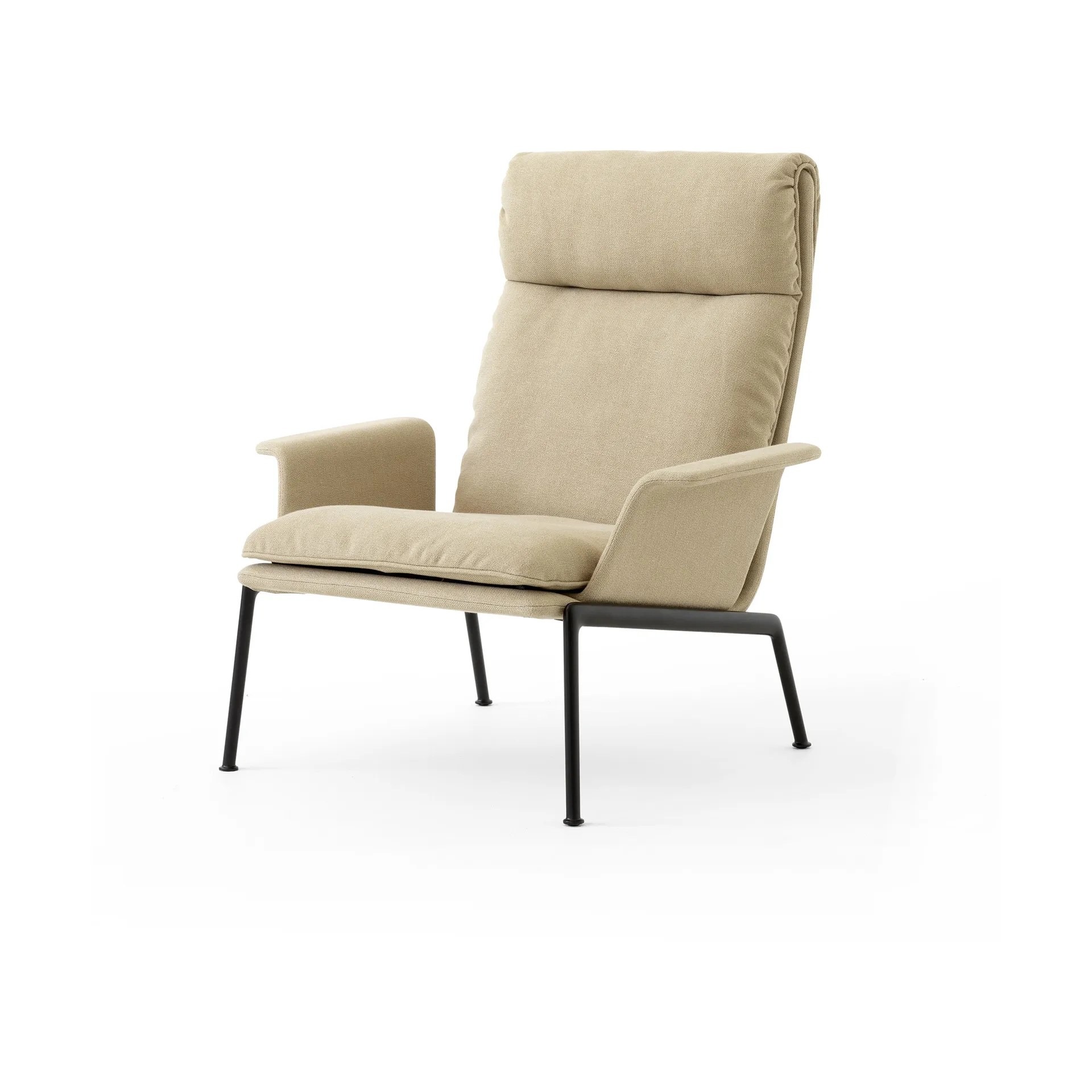 &Tradition Muno LN17 High back lounge-nojatuoli Warm black-Clay 0007