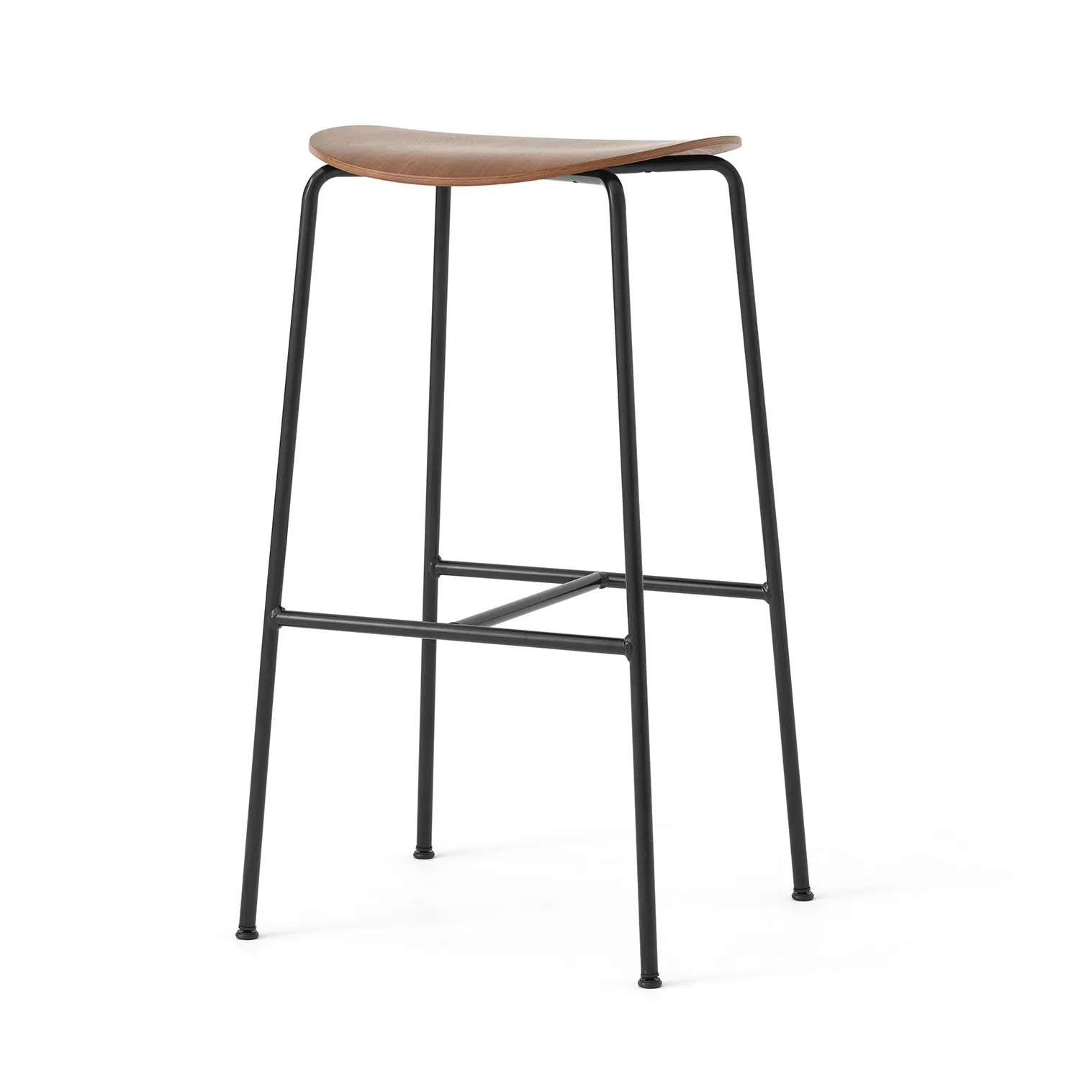 &Tradition Pavilion AV38 baarijakkara 79 cm Black-lacquered walnut