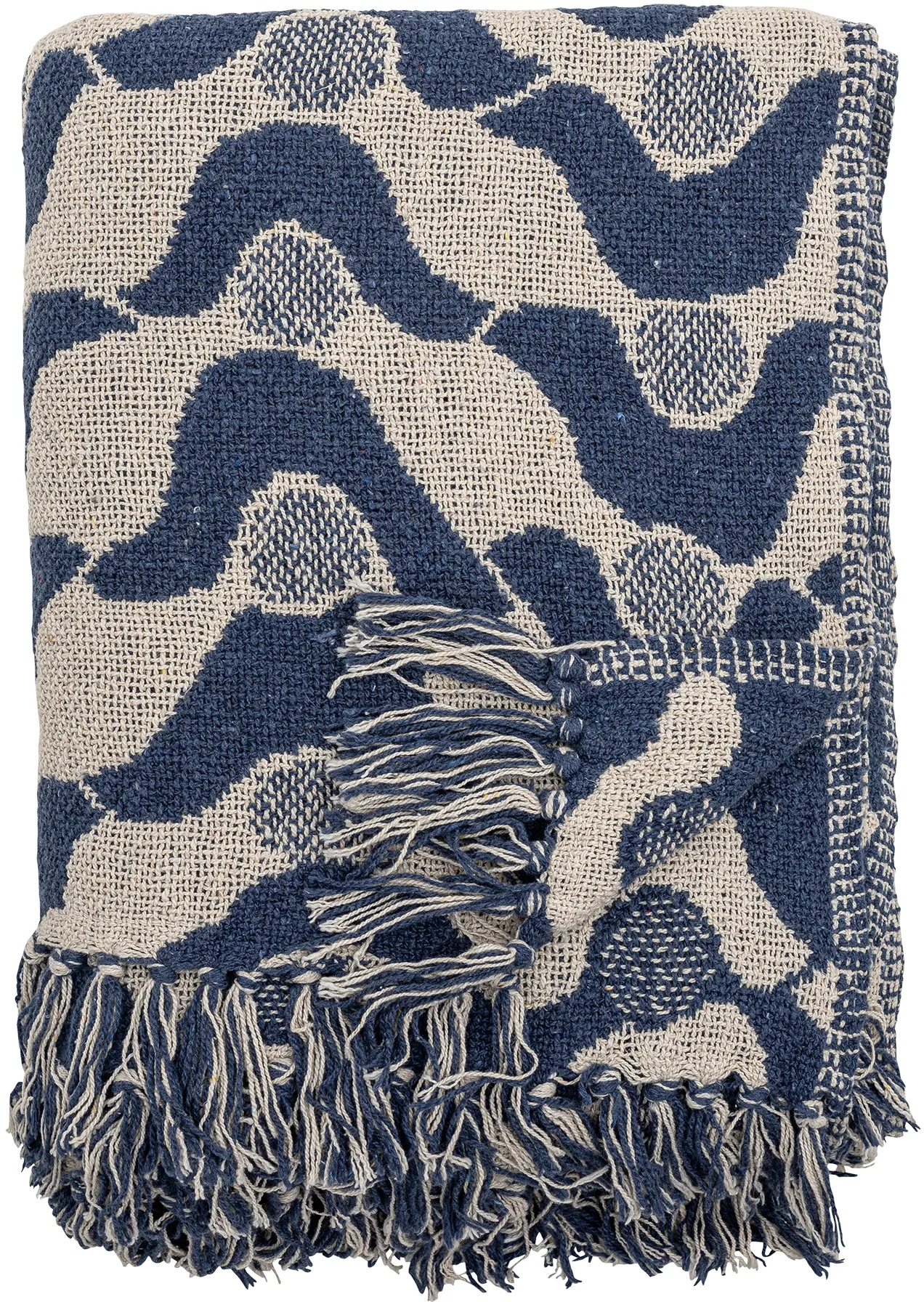 Bloomingville Santena torkkupeitto 130x160 cm Sininen