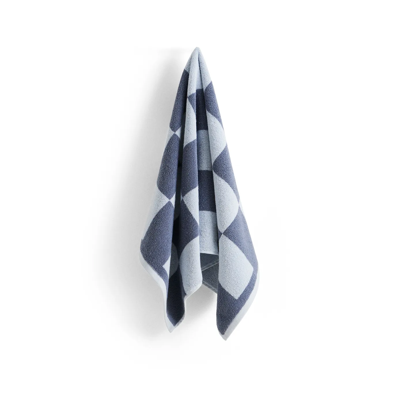 HAY Check käsipyyhe 50 x 90 cm Steel blue