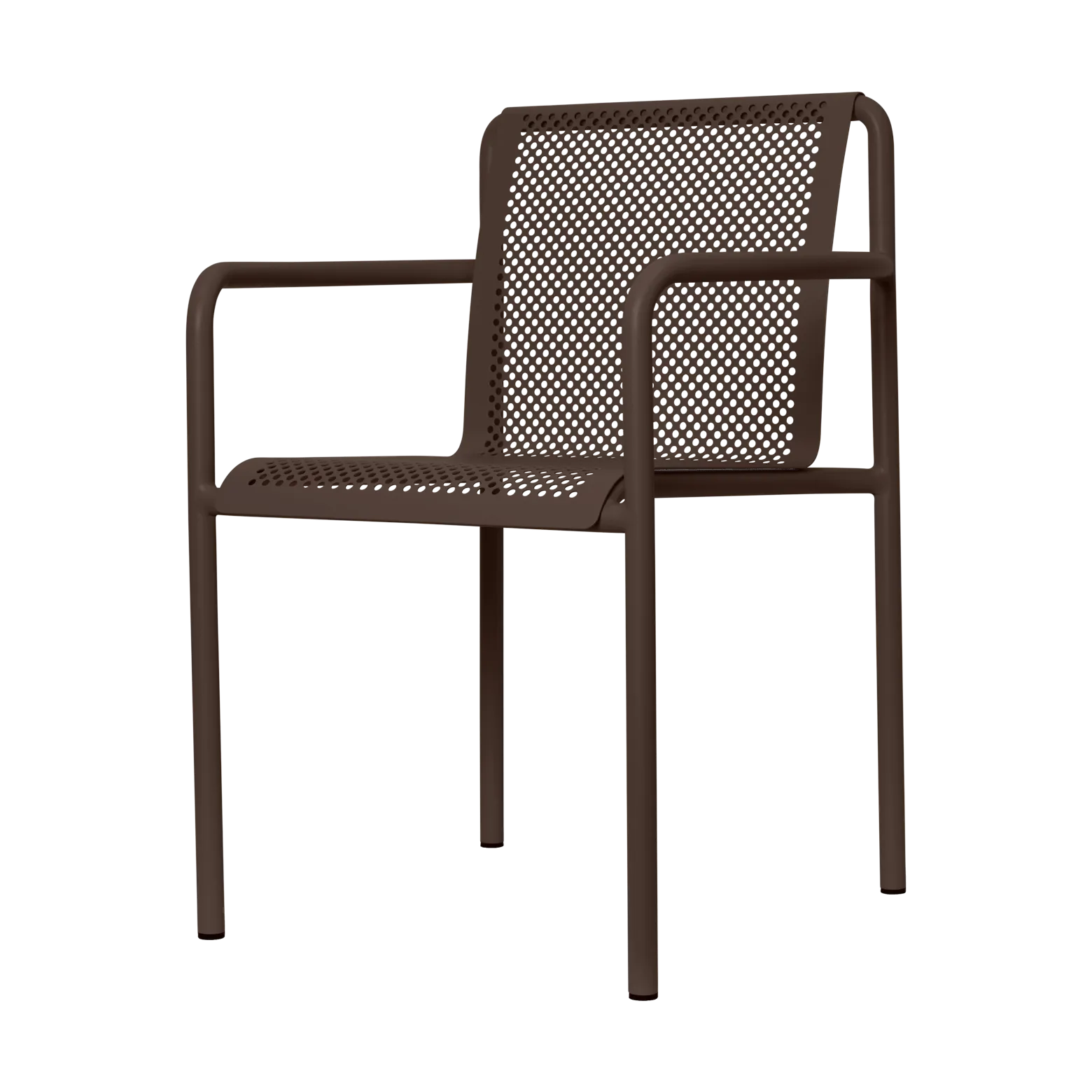 Ferm Living Dapple tuoli käsinojilla Dark Chocolate