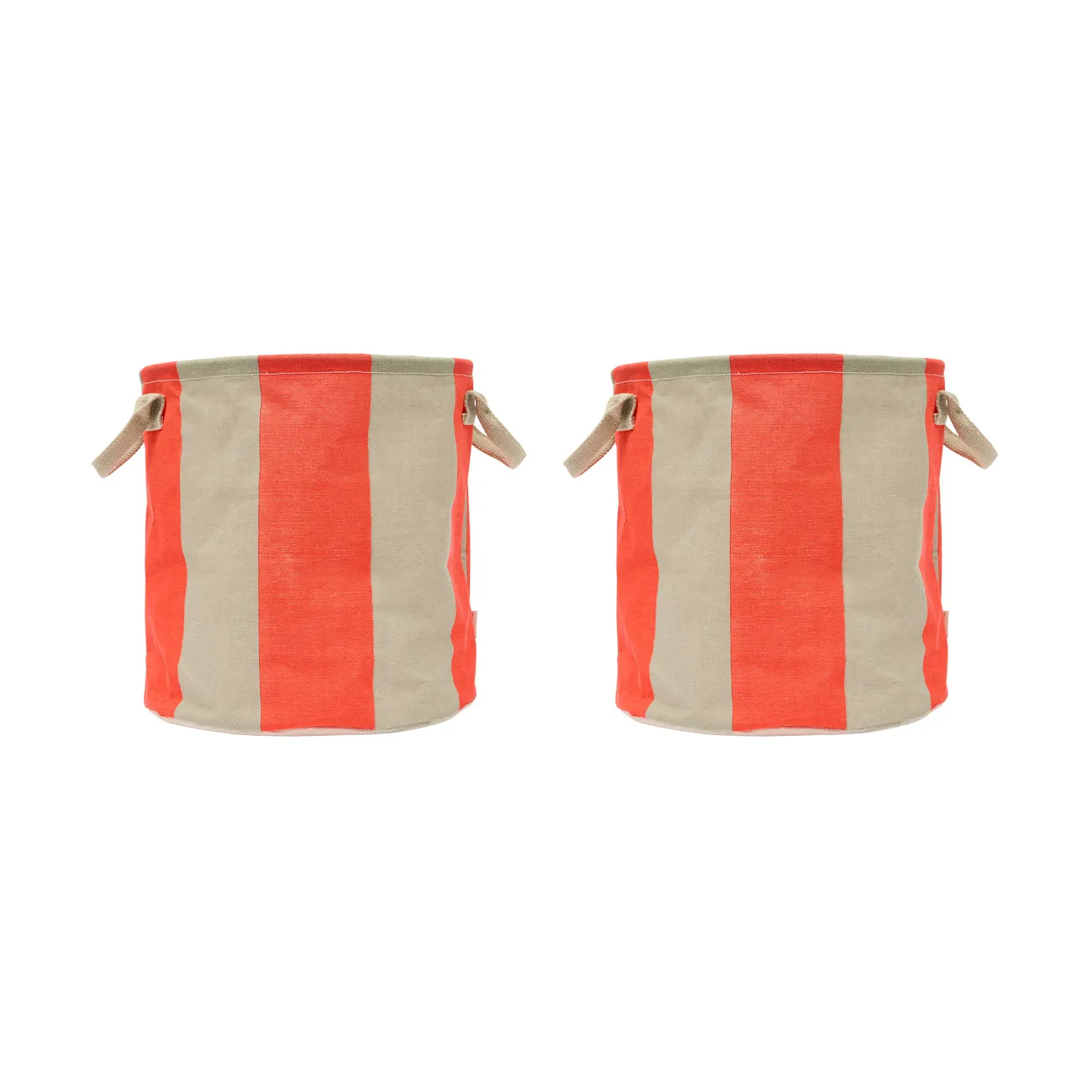 OYOY Kara säilytyskori medium Ø32x32 cm 2-pack. Cherry Red
