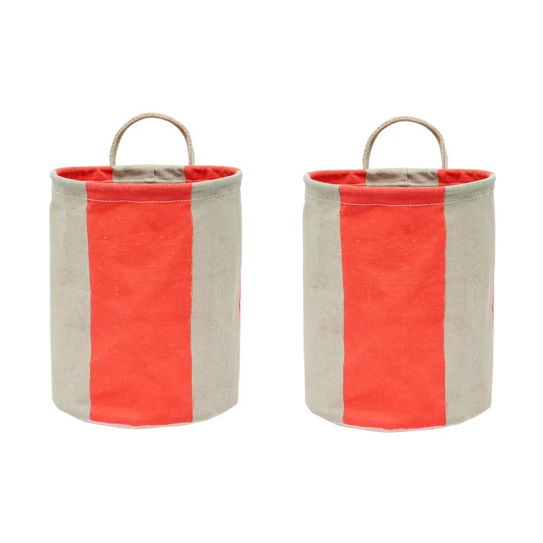 OYOY Kara säilytyskori small Ø18x22 cm 2-pack Cherry Red