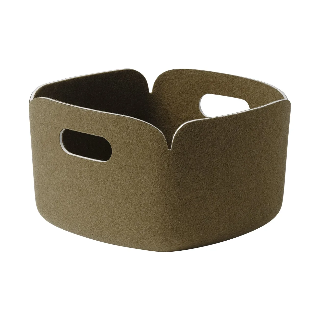 Muuto Restore säilytyskori 28x28 cm Brown green