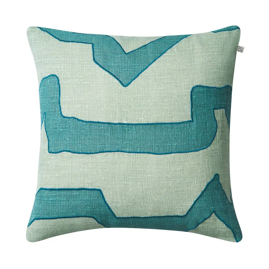 Chhatwal & Jonsson Sikkim tyynynpäällinen 50 x 50 cm Heaven blue-aqua